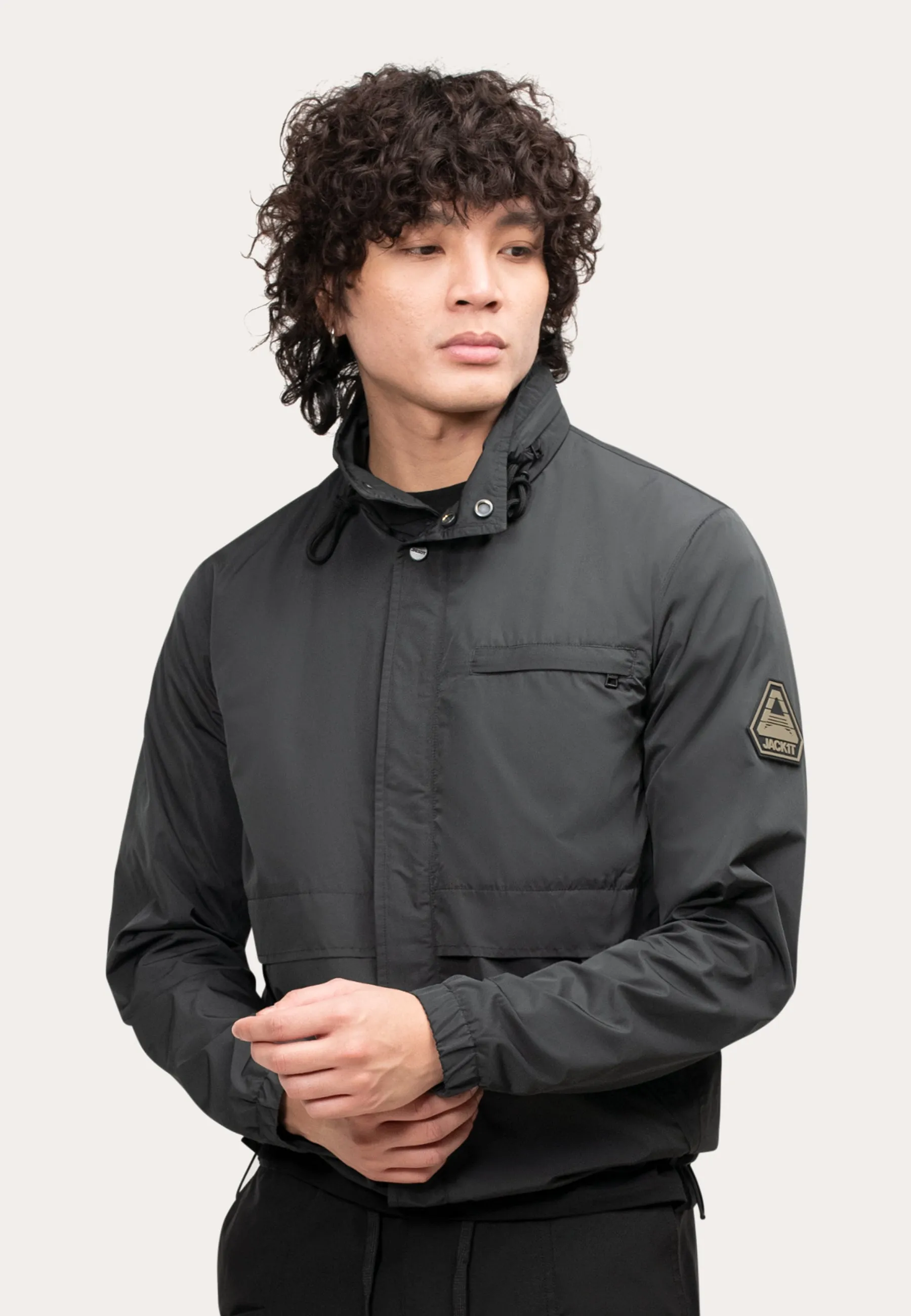 Atlas Lightweight Windbreaker Black sold by JACK1T