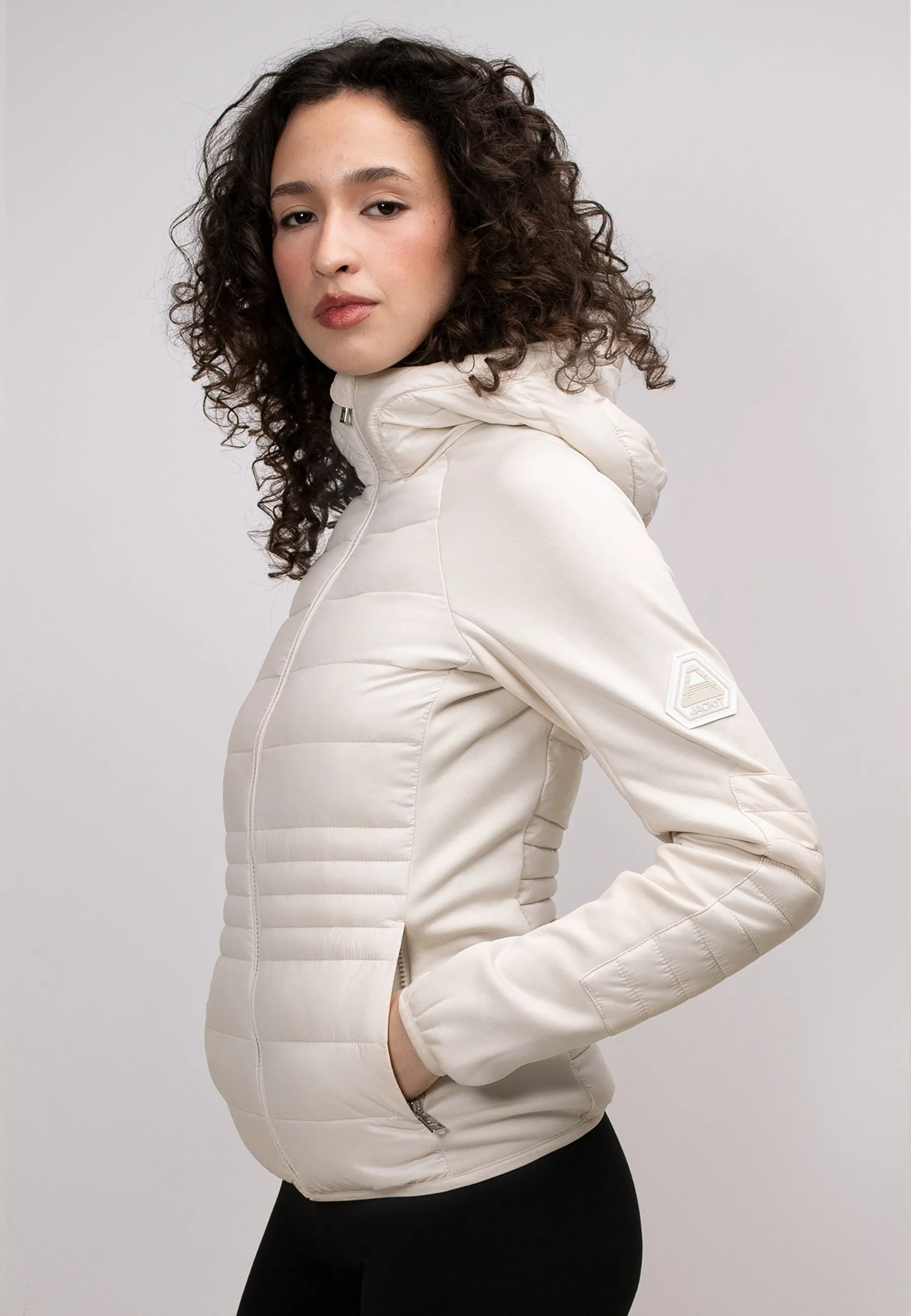 Calypso Hybrid Hooded Jacket Cream sold by JACK1T product image thumbnail 3