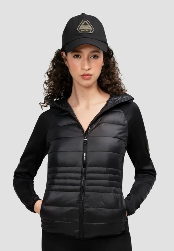 Calypso Hybrid Hooded Jacket Black made by JACK1T