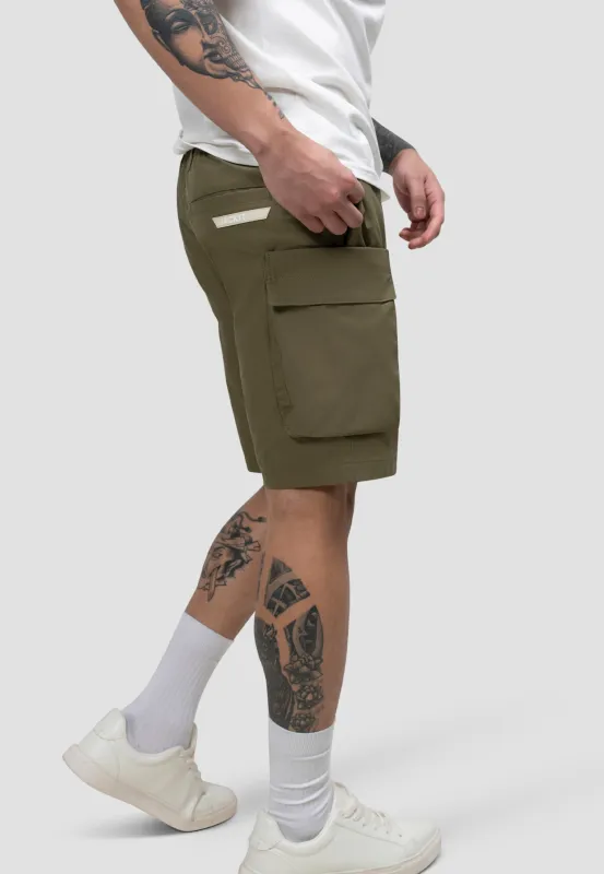 Nova Cargo Shorts in Dusty Olive made by JACK1T