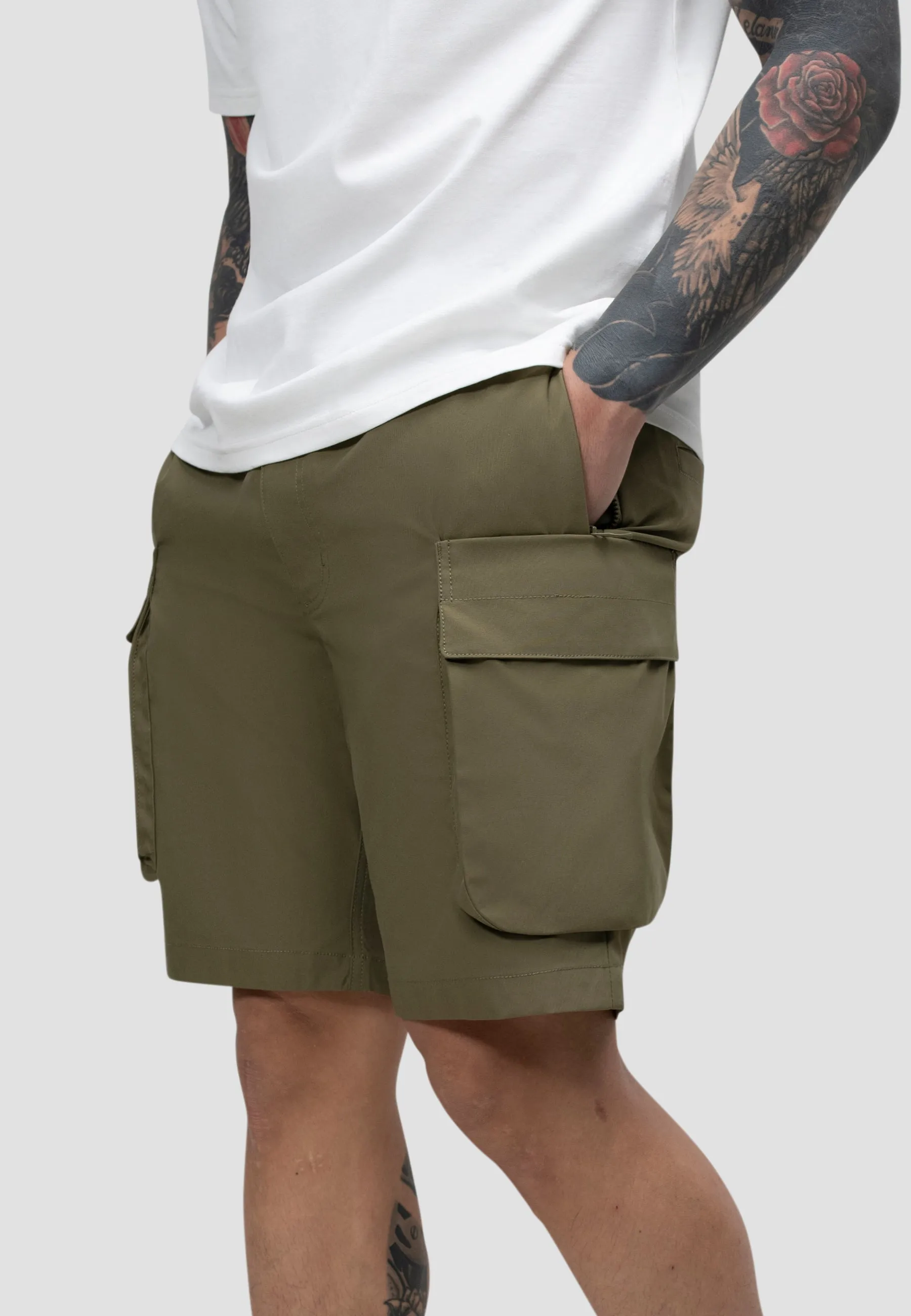 Nova Cargo Shorts in Dusty Olive sold by JACK1T product image thumbnail 3