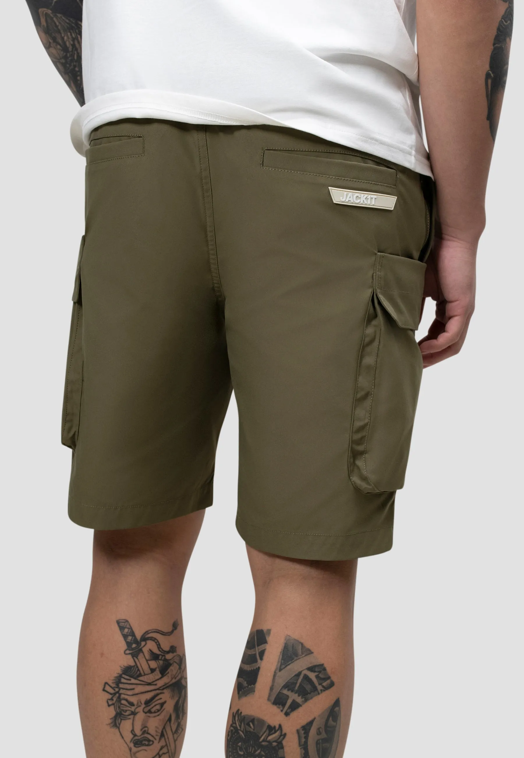 Nova Cargo Shorts in Dusty Olive sold by JACK1T product image thumbnail 2