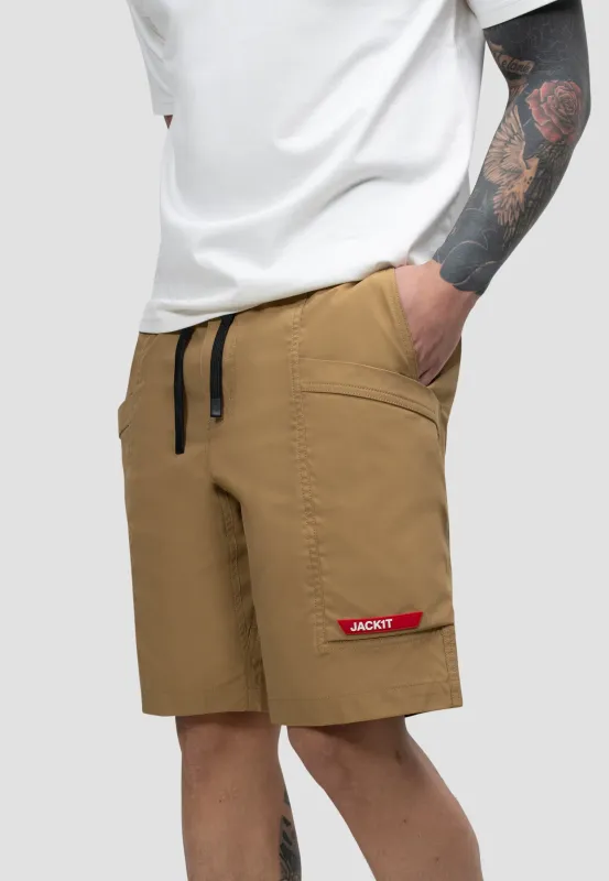 Jupiter Treck Shorts in Sand made by JACK1T