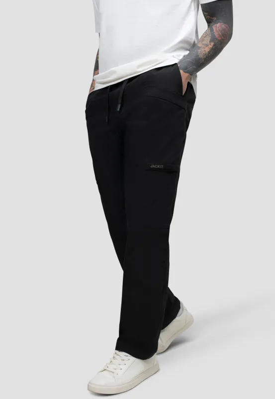 Jupiter Tech Cargo Trousers Black made by JACK1T