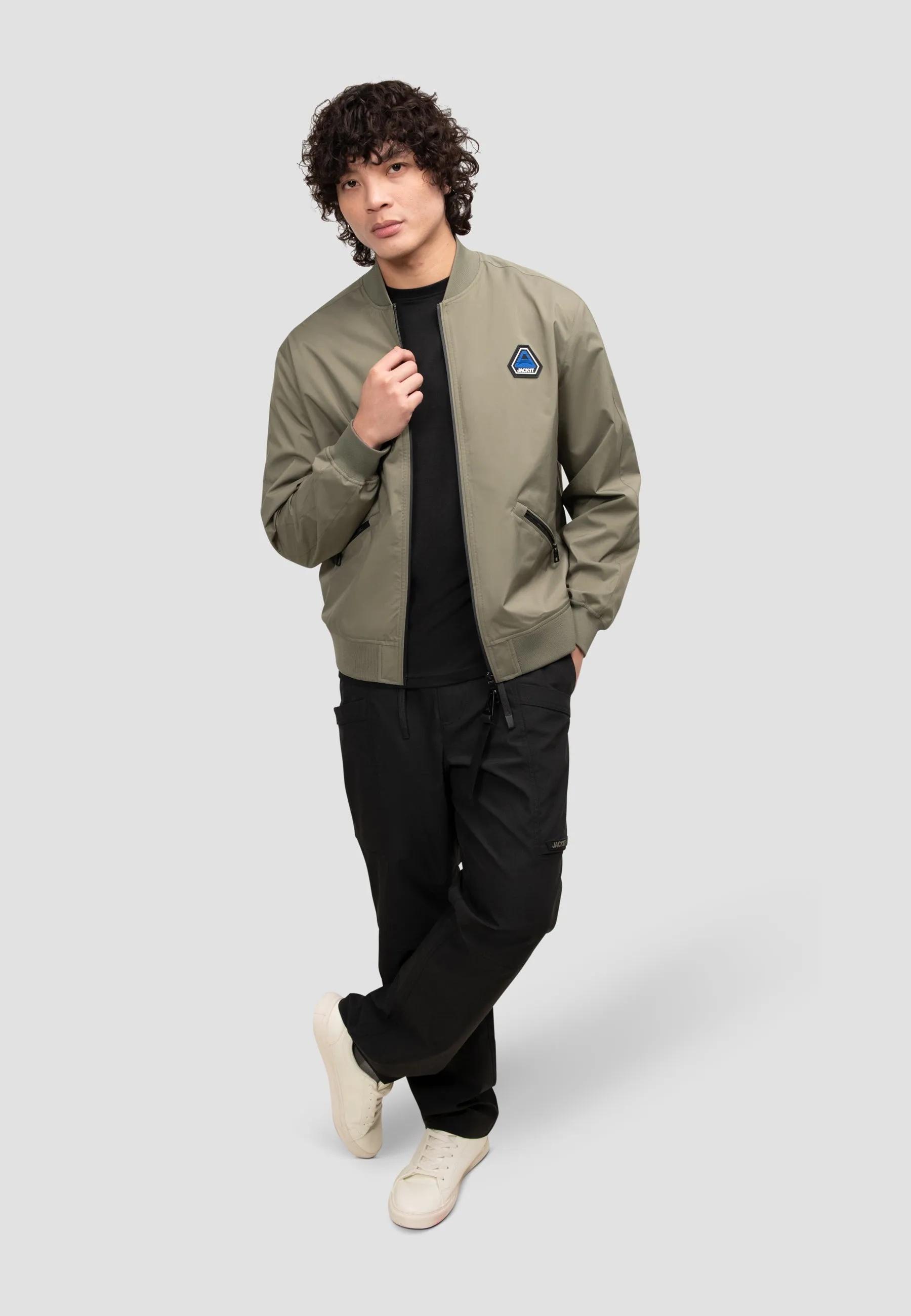 Oberon Tech Bomber Jacket Dusty Olive sold by JACK1T product image thumbnail 3