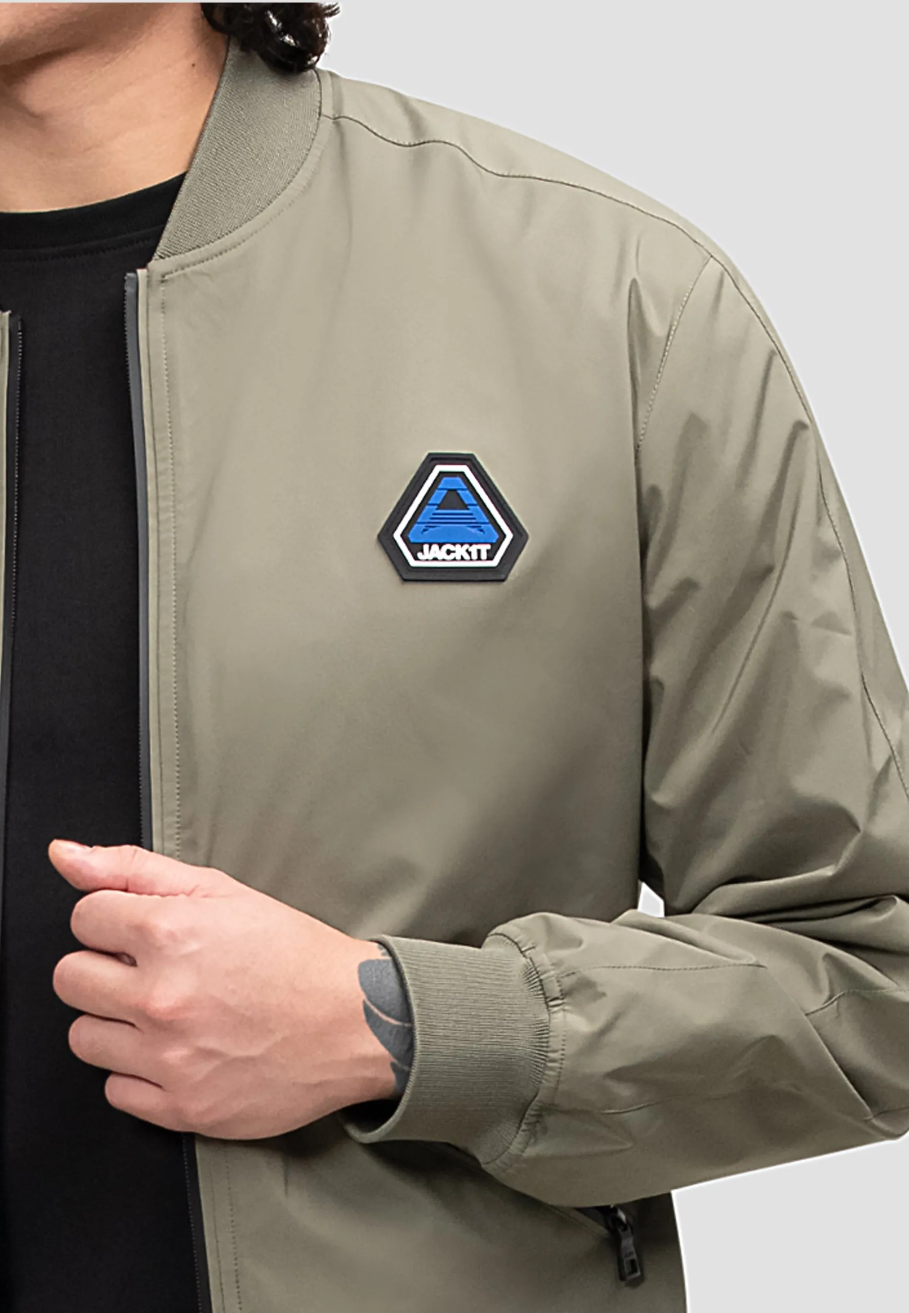 Oberon Tech Bomber Jacket Dusty Olive sold by JACK1T product image thumbnail 5