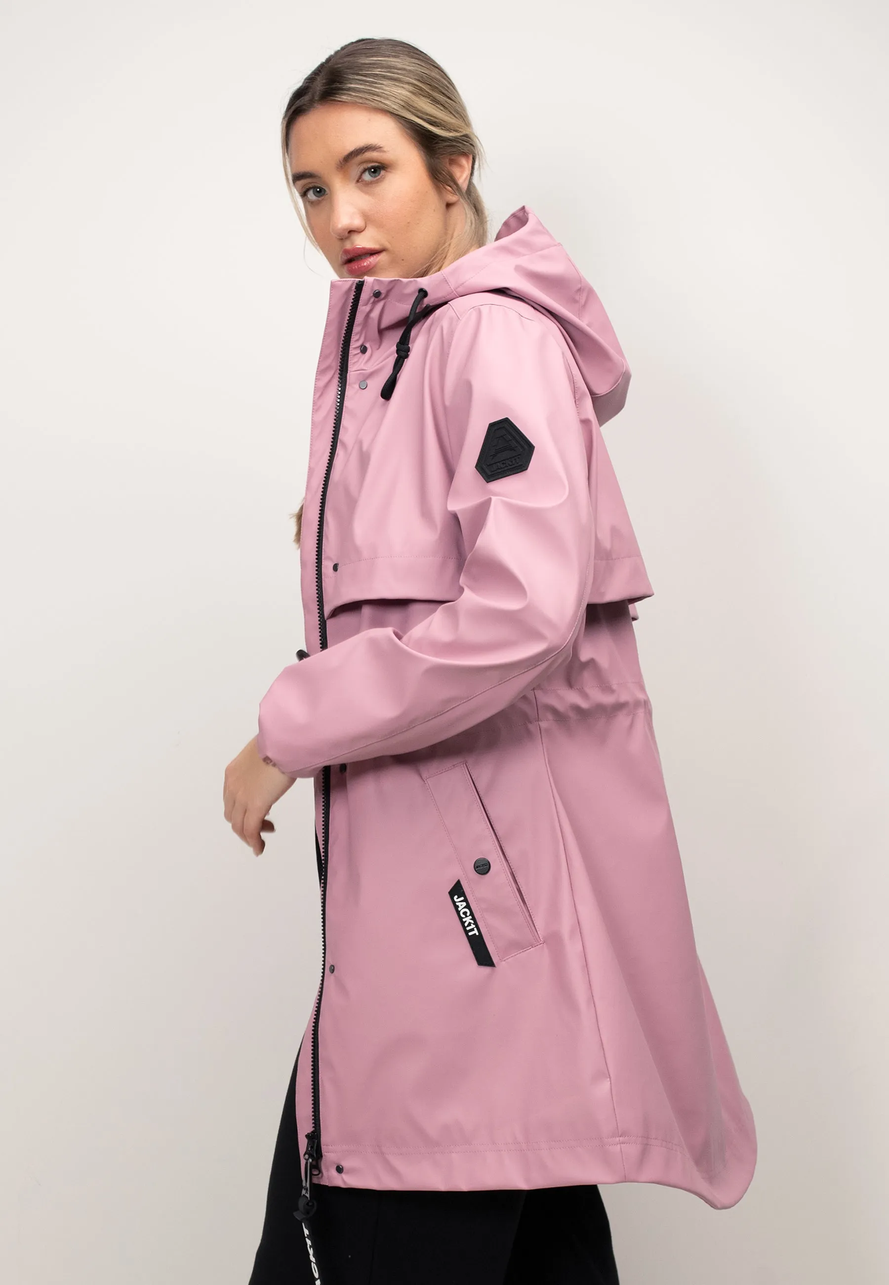 Aurora Raincoat with Cape Dusty Pink sold by JACK1T product image thumbnail 3
