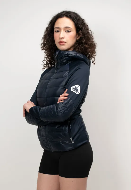 Calypso Hybrid Hooded Jacket Navy made by JACK1T