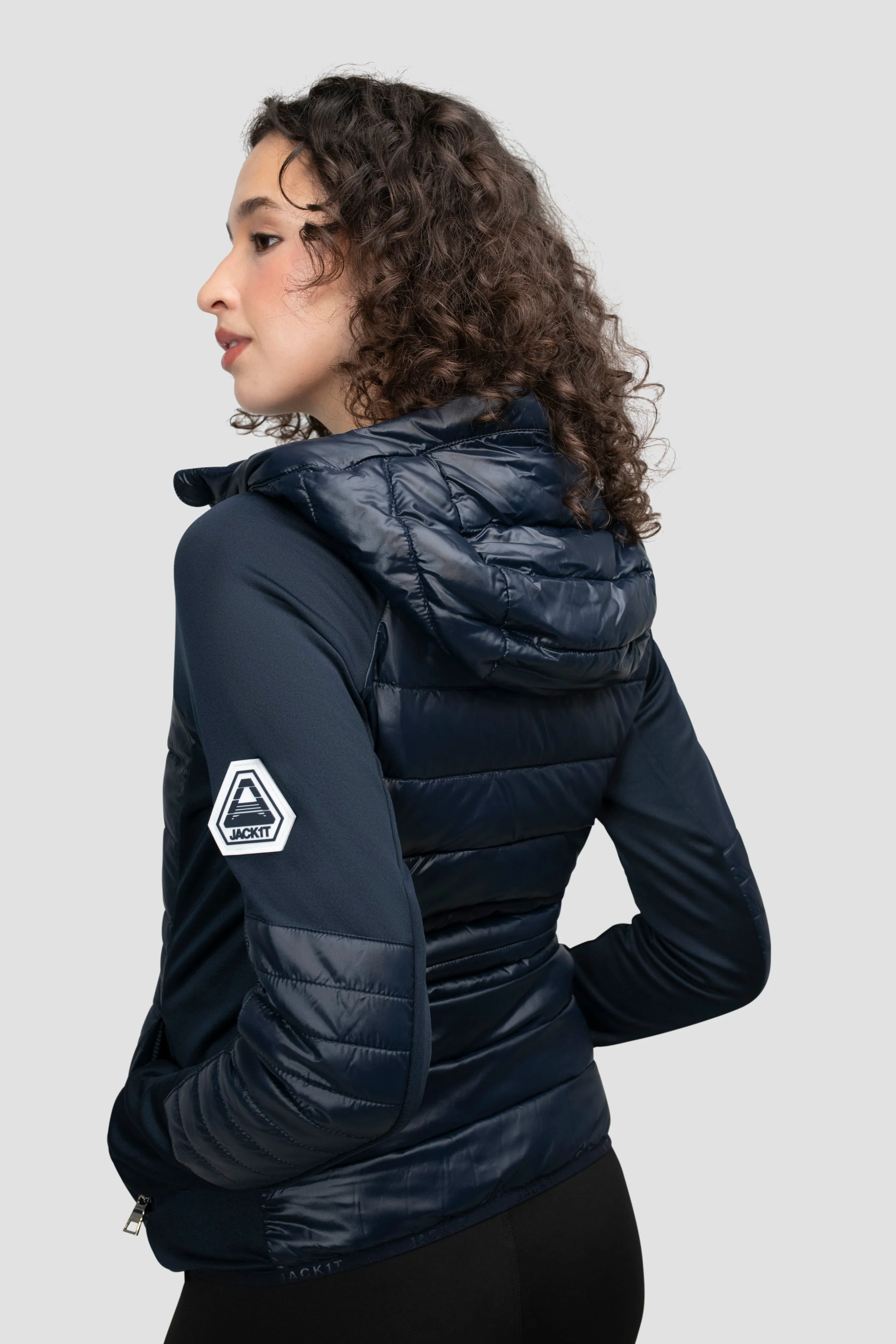 Calypso Hybrid Hooded Jacket Navy sold by JACK1T product image thumbnail 2