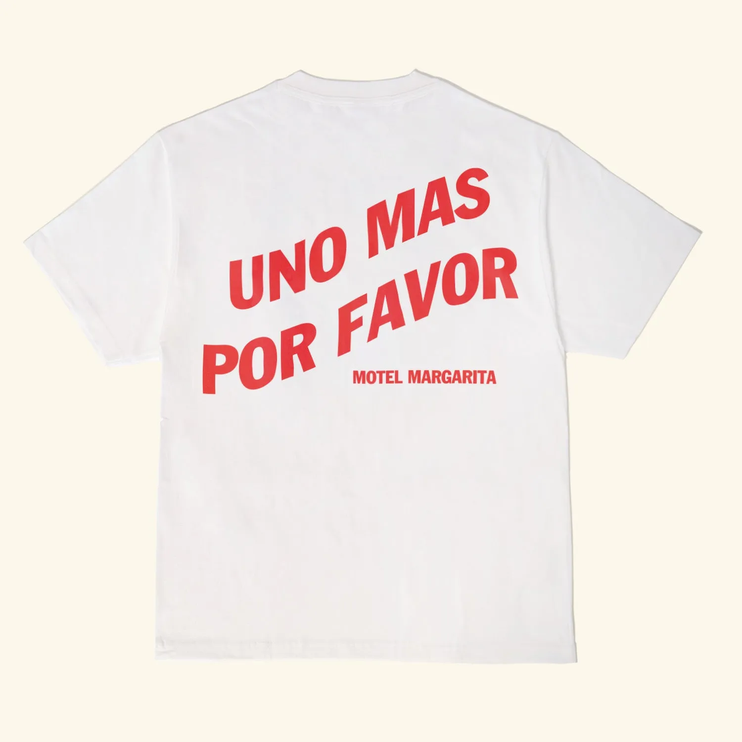 Uno Mas Tee - White sold by Motel Margarita
