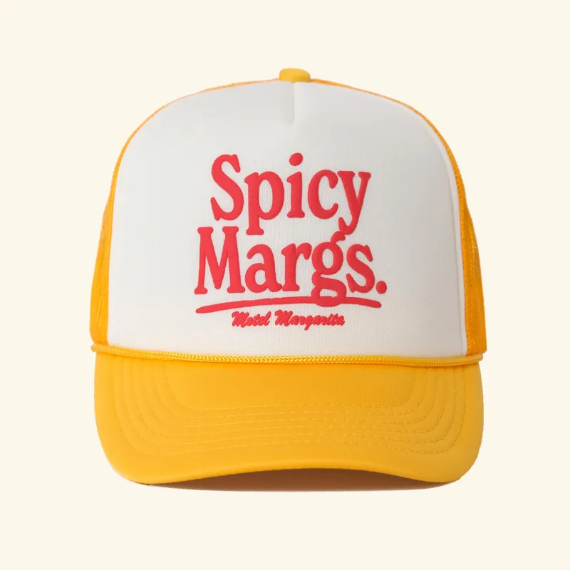 Spicy Margs Trucker - Bone/Marigold sold by Motel Margarita