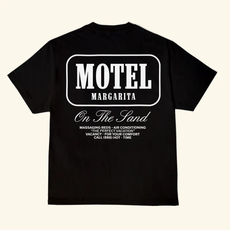 On The Sand Tee - Black sold by Motel Margarita