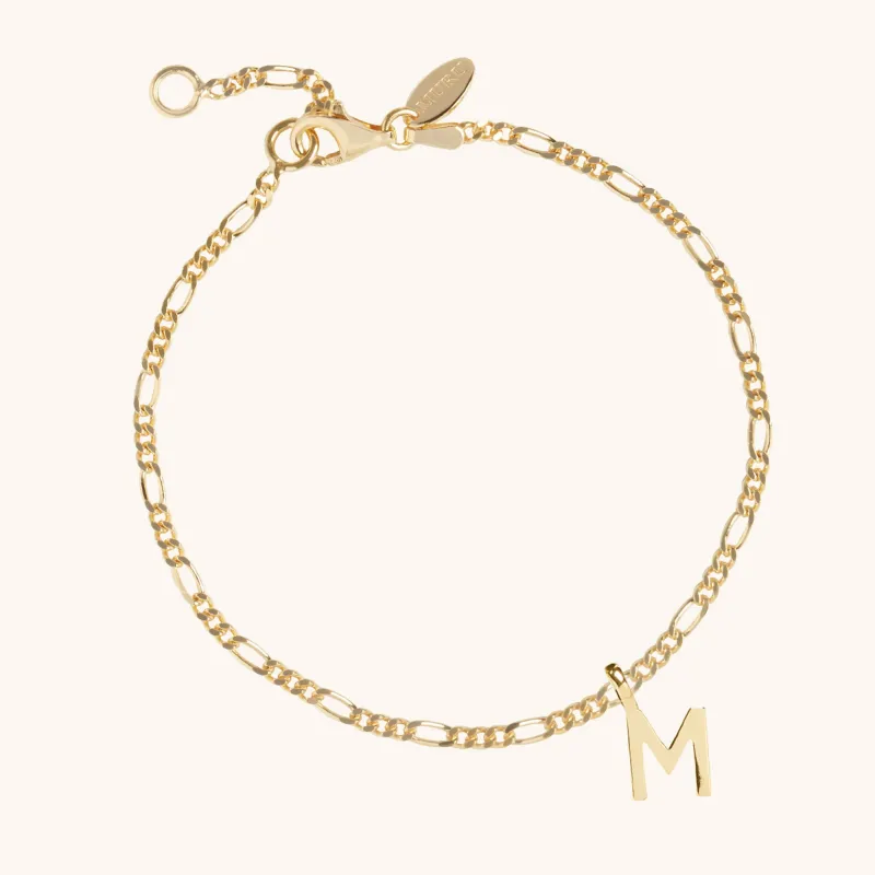Letter Figaro Bracelet Gold sold by Muru