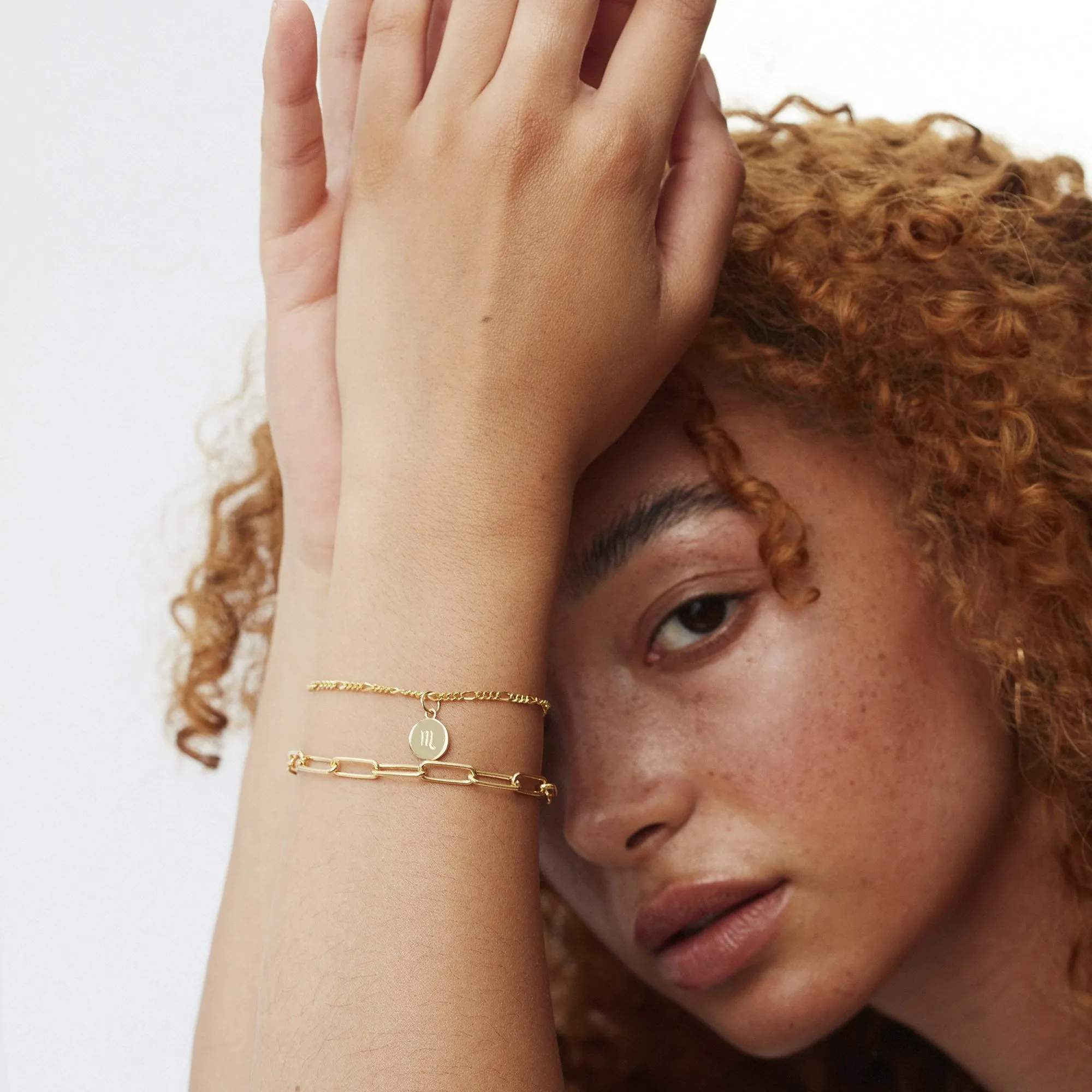 Zodiac Sign Figaro Chain Bracelet Gold sold by Muru product image thumbnail 2