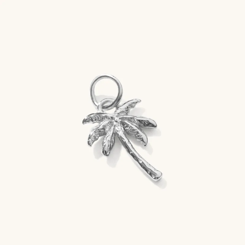Palm Tree Pendant Silver sold by Muru