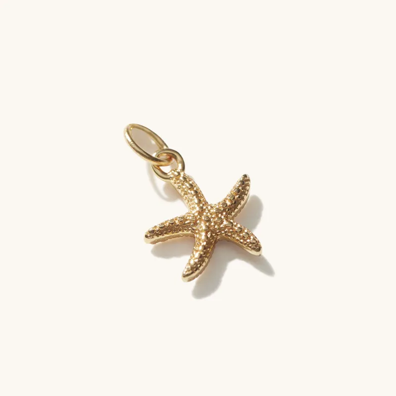 Mini Starfish Pendant Gold sold by Muru