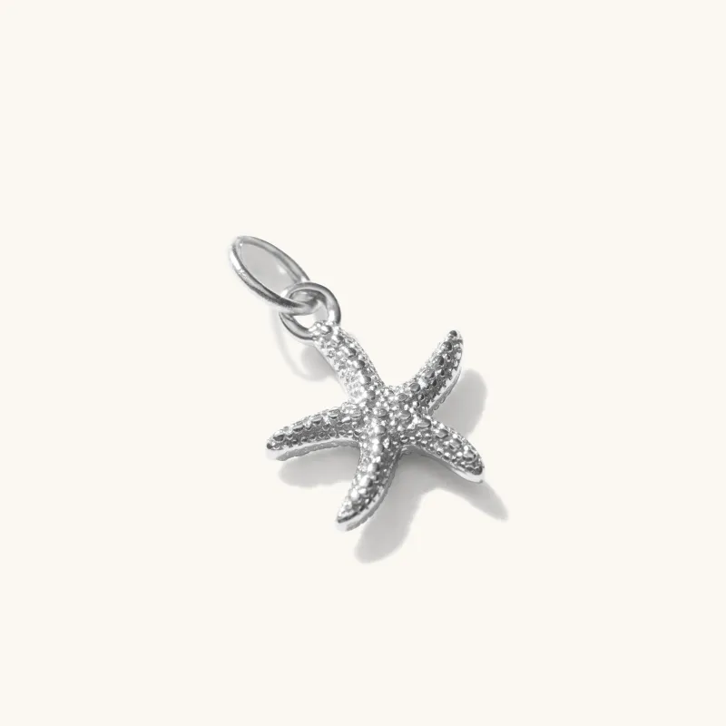 Mini Starfish Pendant Silver sold by Muru