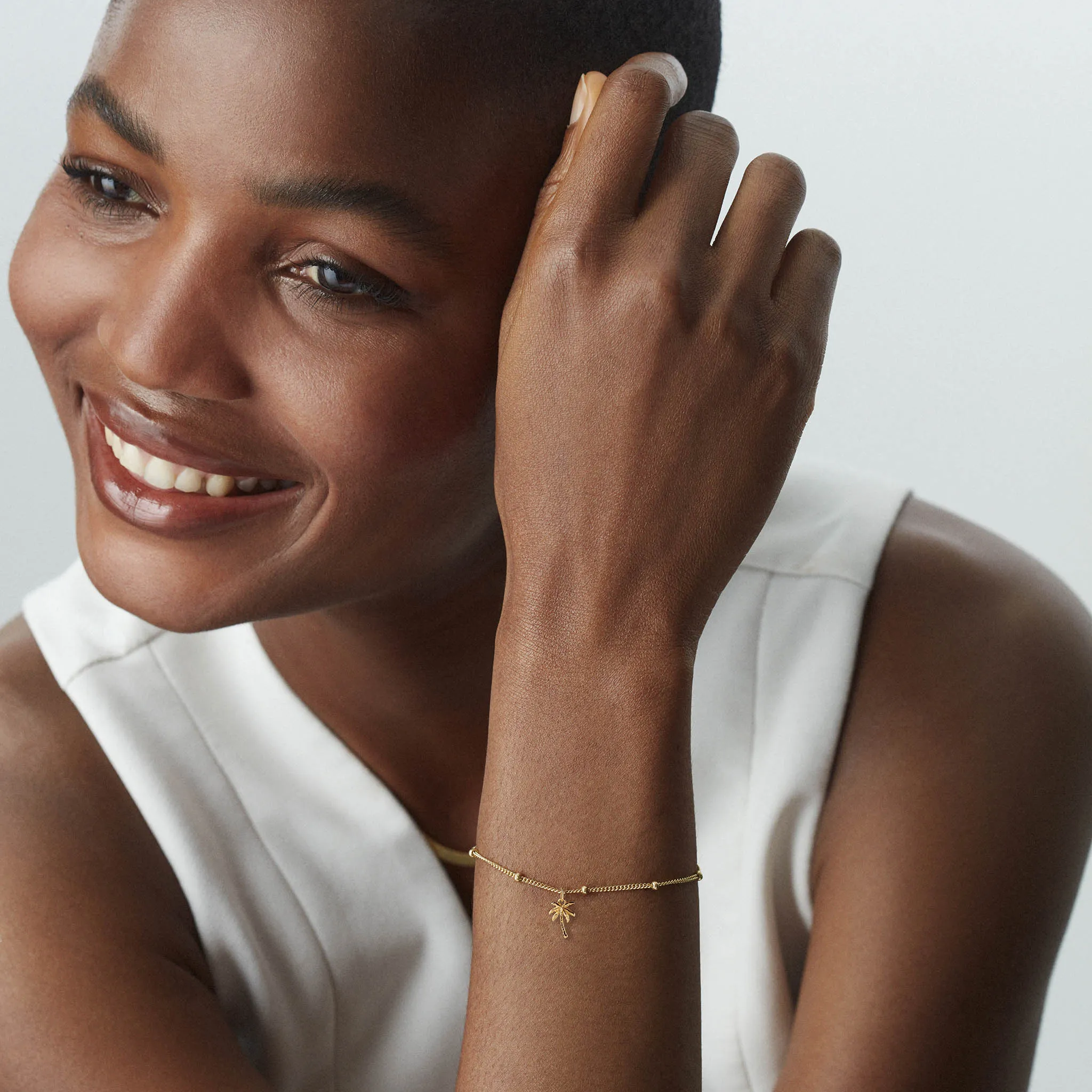 Palm Tree Bracelet Gold sold by Muru product image thumbnail 2