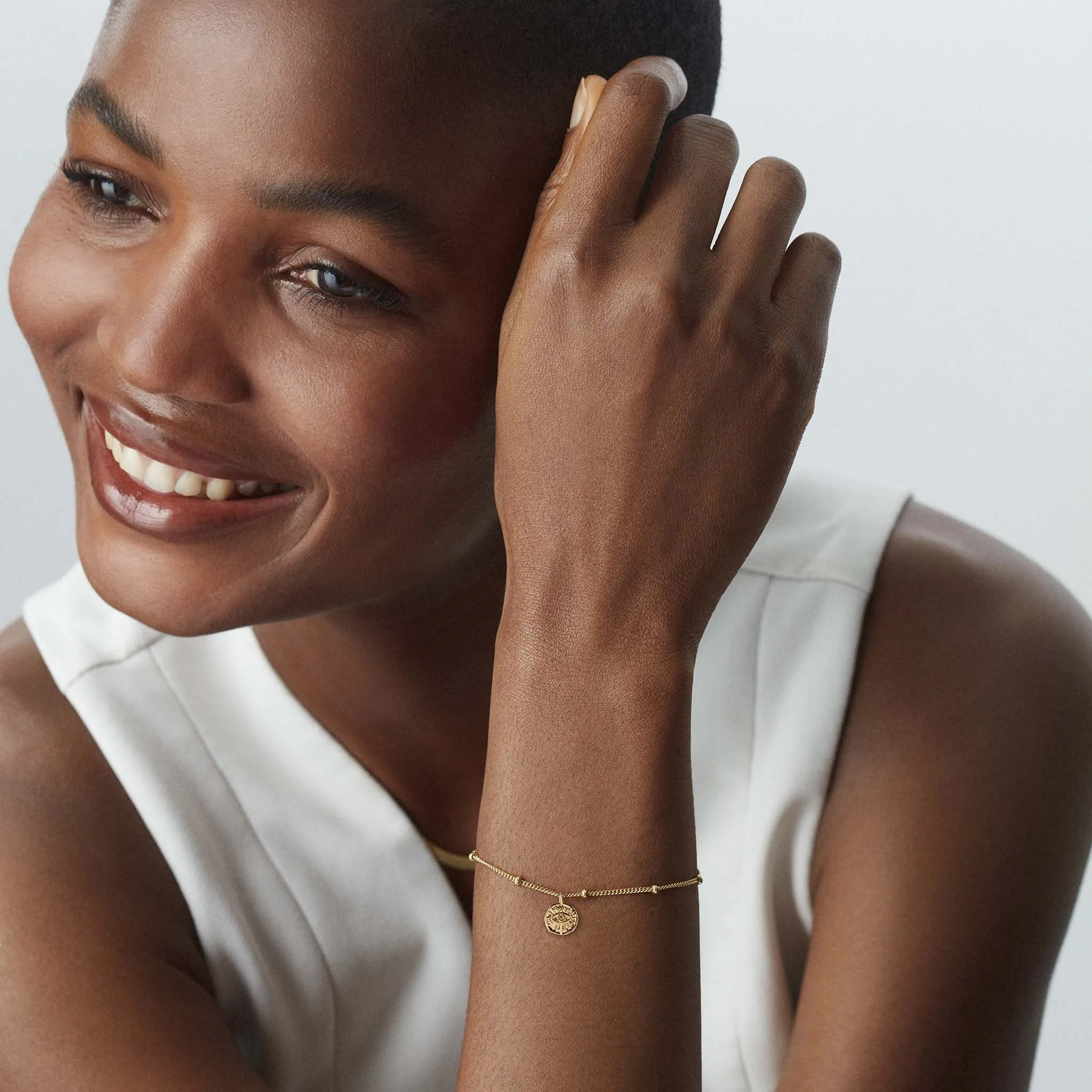 Evil Eye Bracelet Gold sold by Muru product image thumbnail 2