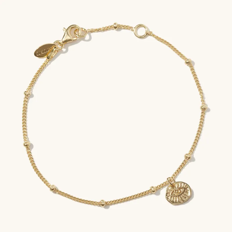 Evil Eye Bracelet Gold sold by Muru
