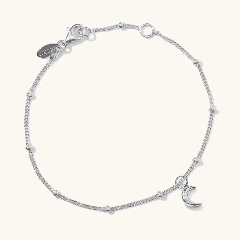 Tiny Moon Bracelet Silver sold by Muru