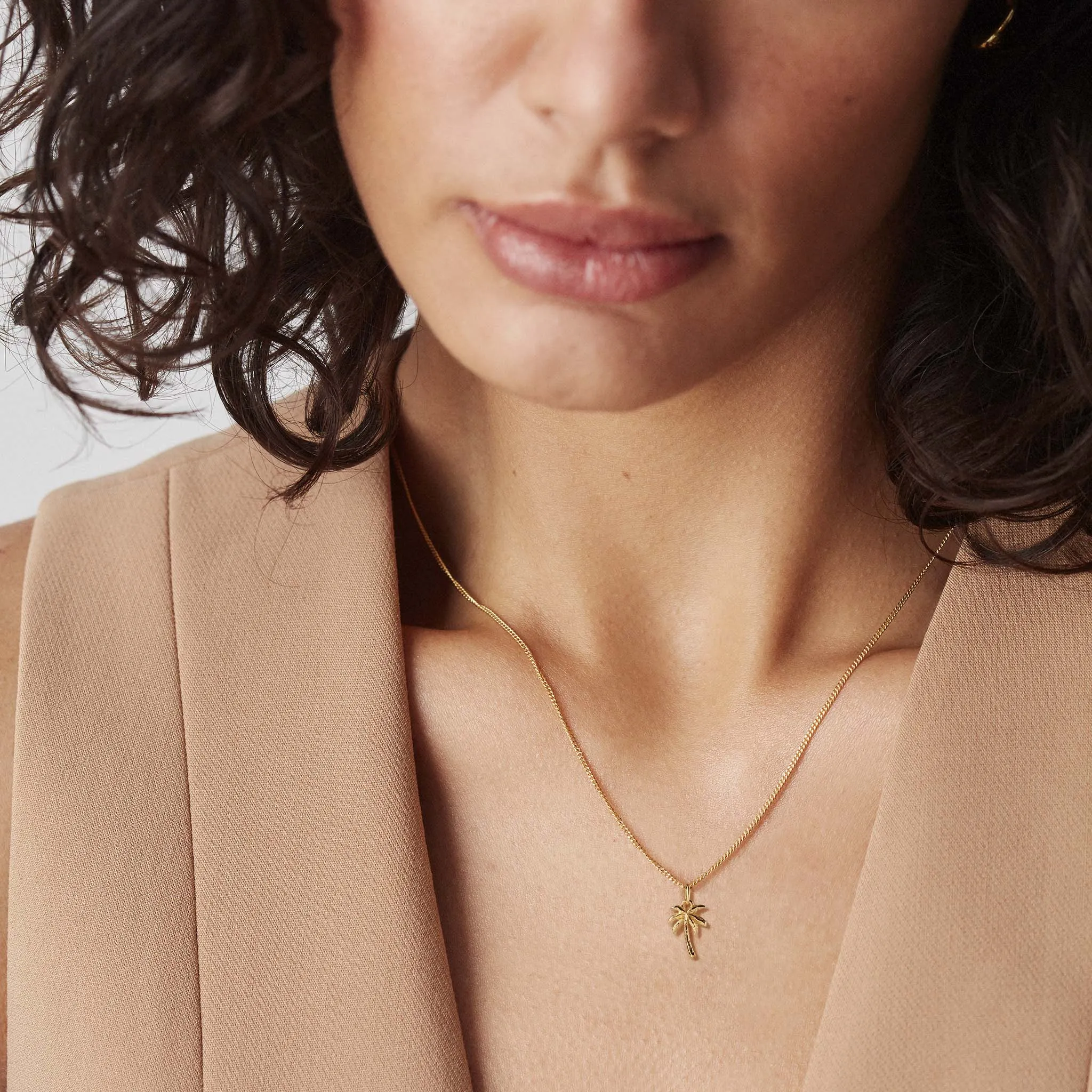 Palm Tree Necklace Gold sold by Muru product image thumbnail 2