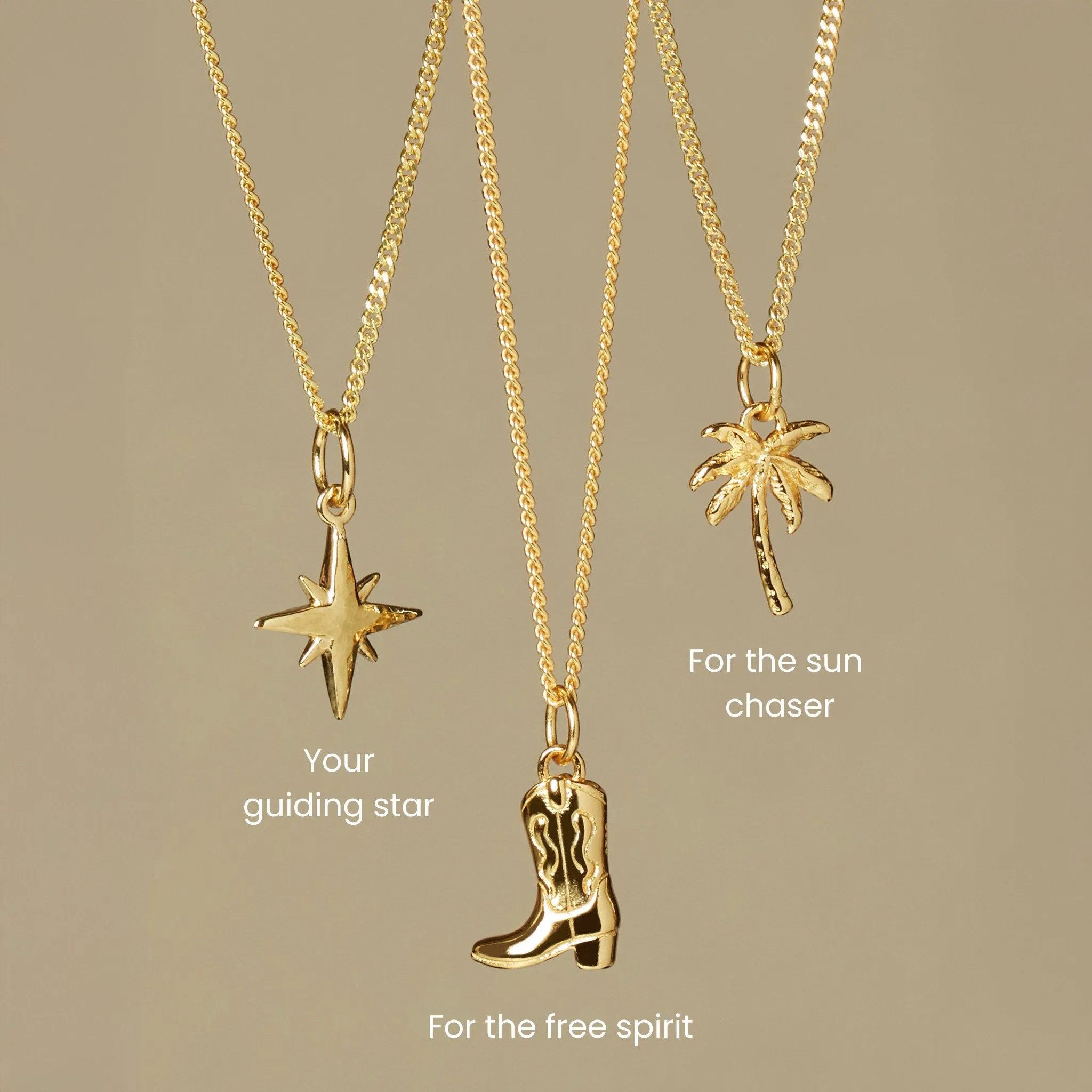Palm Tree Necklace Gold sold by Muru product image thumbnail 4