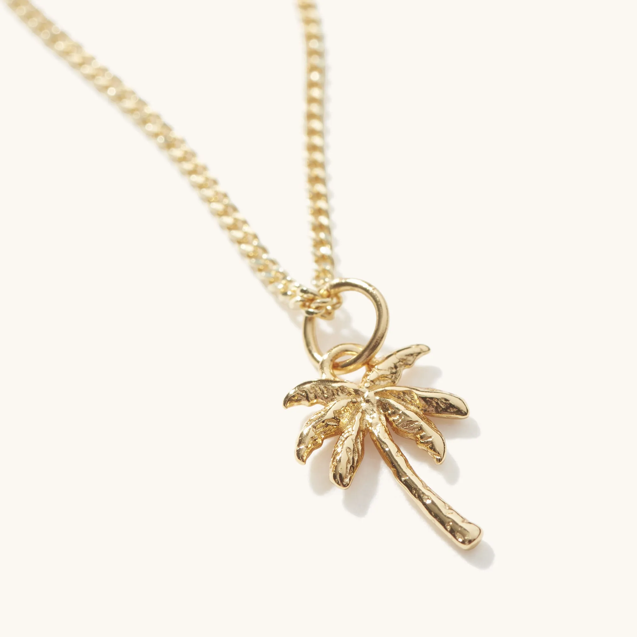 Palm Tree Necklace Gold sold by Muru