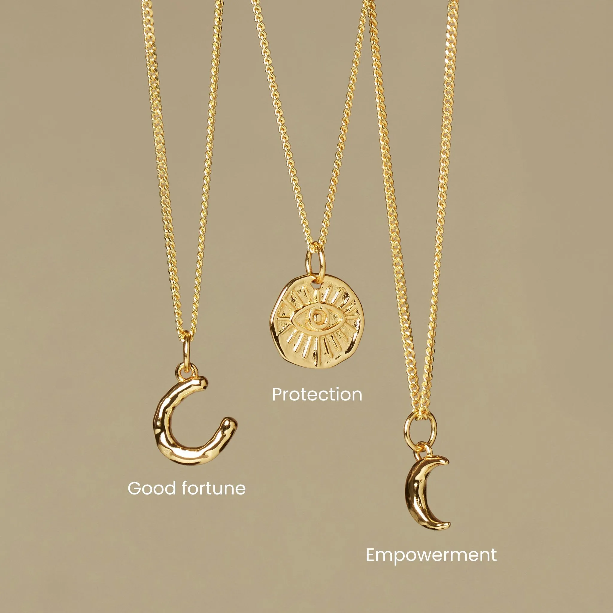 Evil Eye Necklace Gold sold by Muru product image thumbnail 3