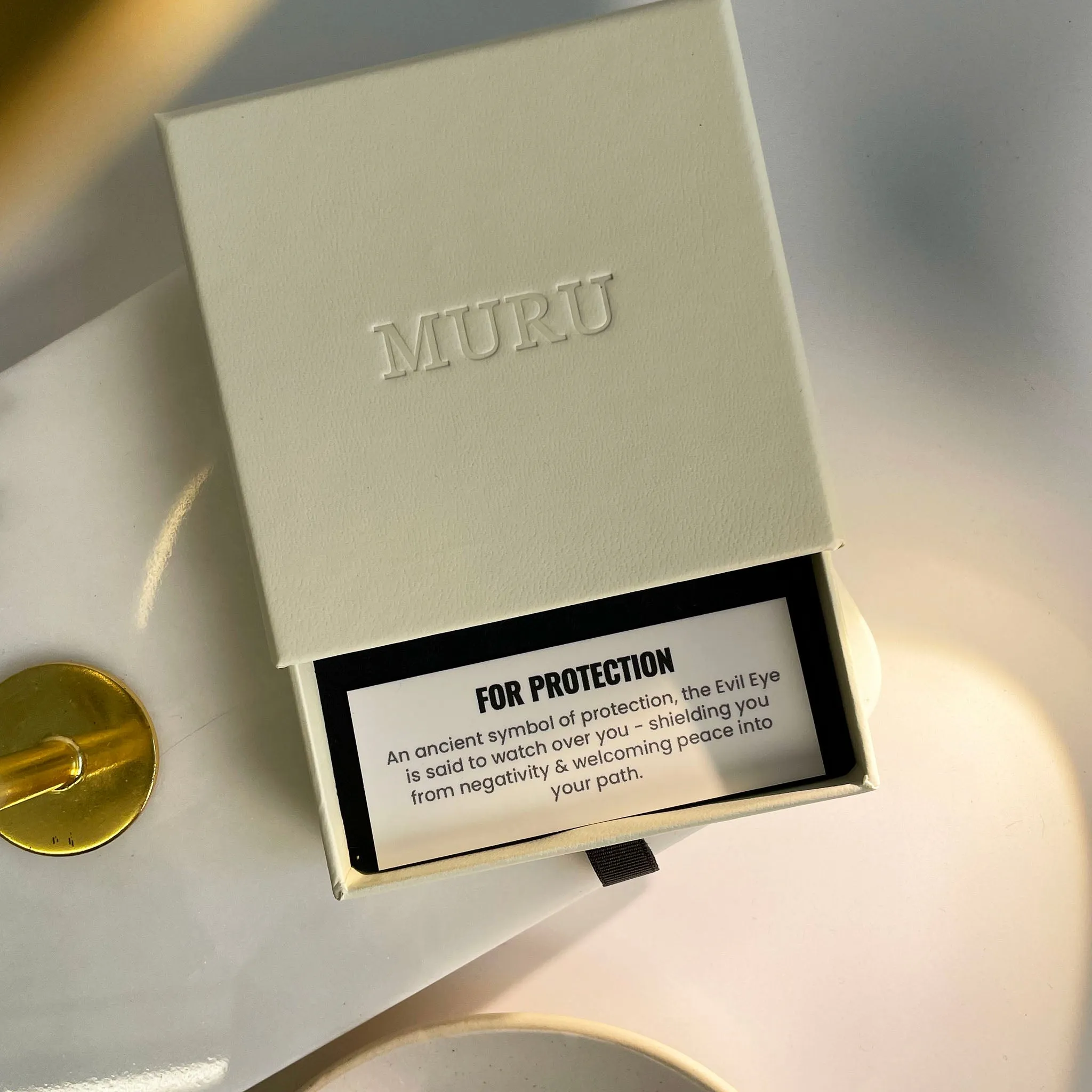 Evil Eye Necklace Gold sold by Muru product image thumbnail 5