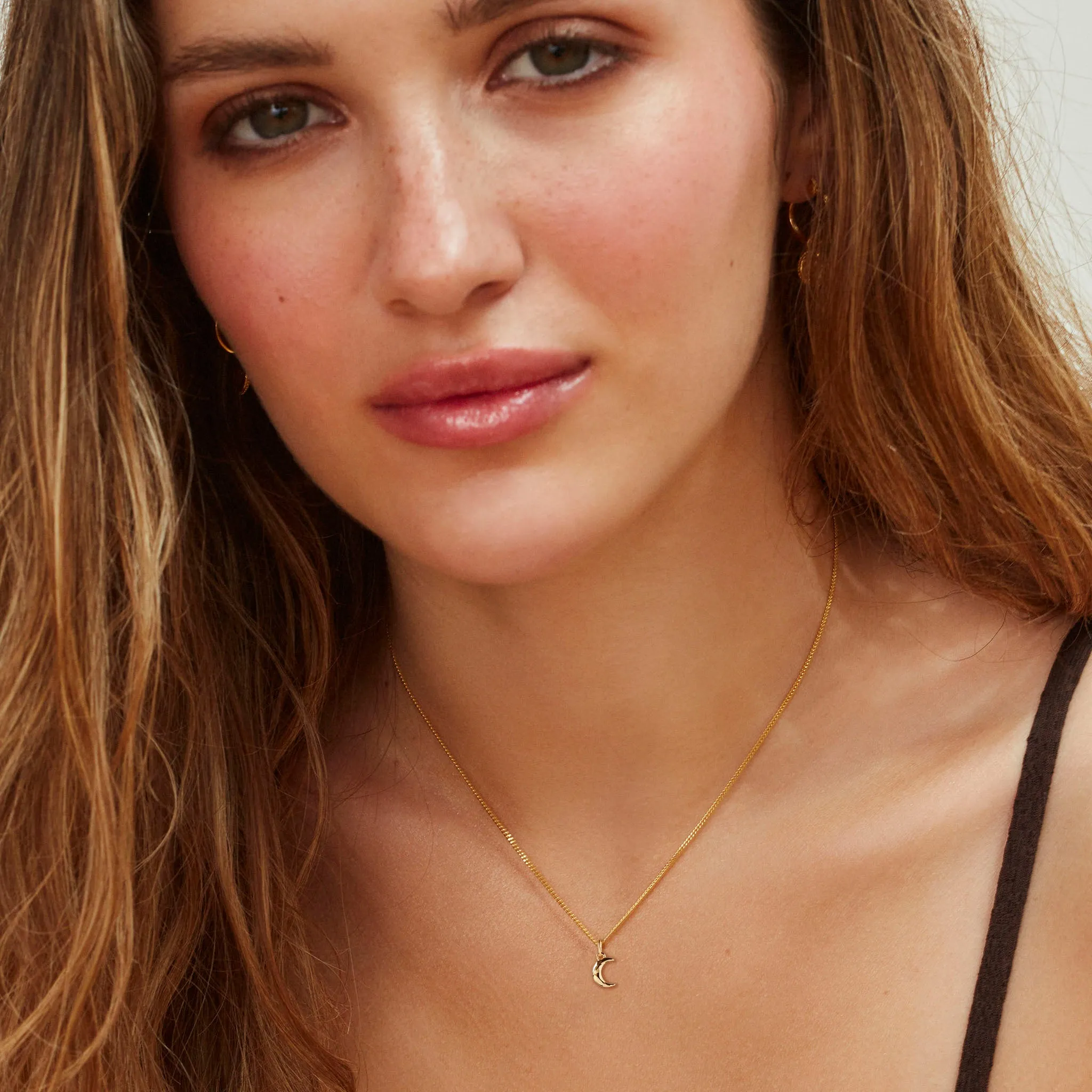 Tiny Moon Necklace Gold sold by Muru product image thumbnail 2