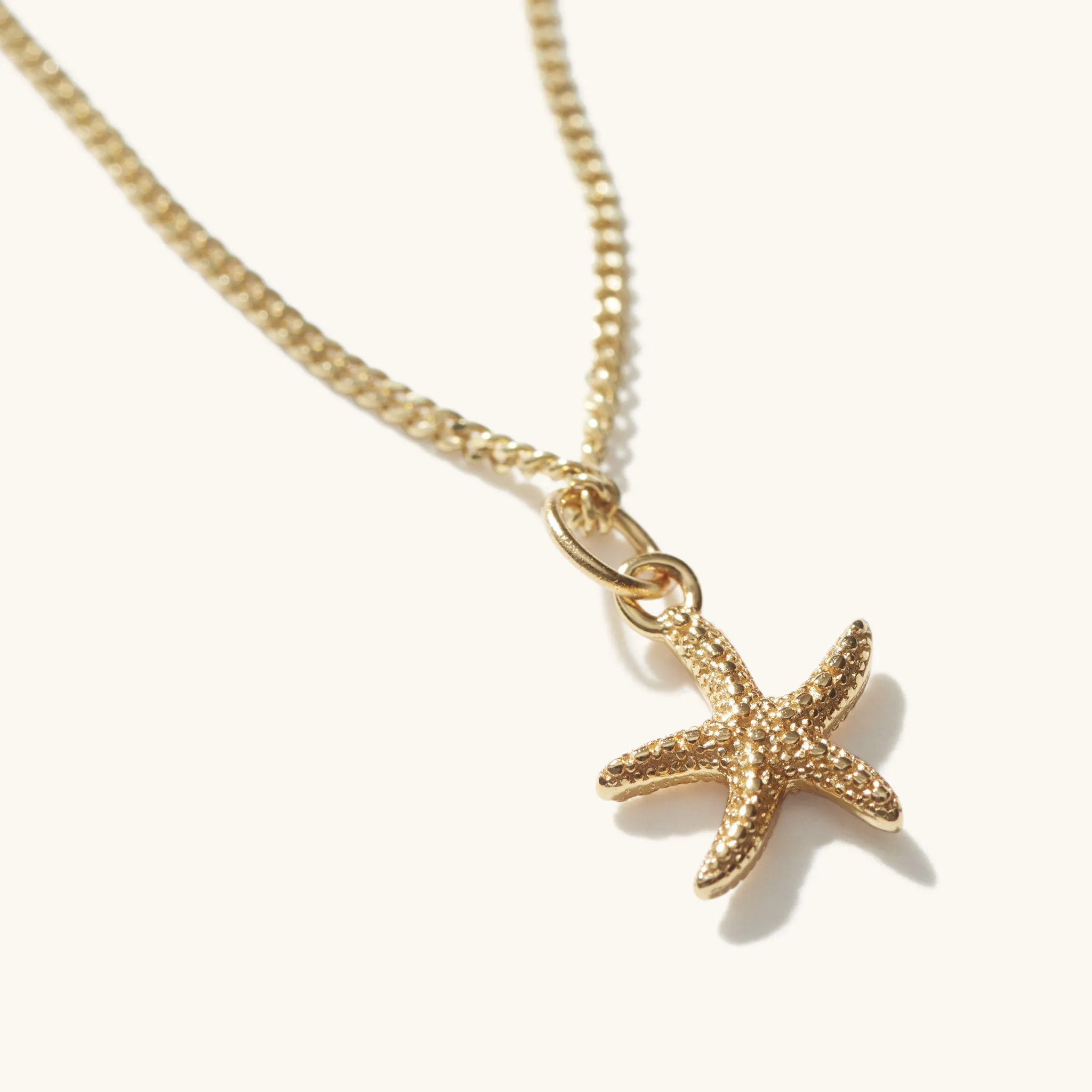 Mini Starfish Necklace Gold sold by Muru