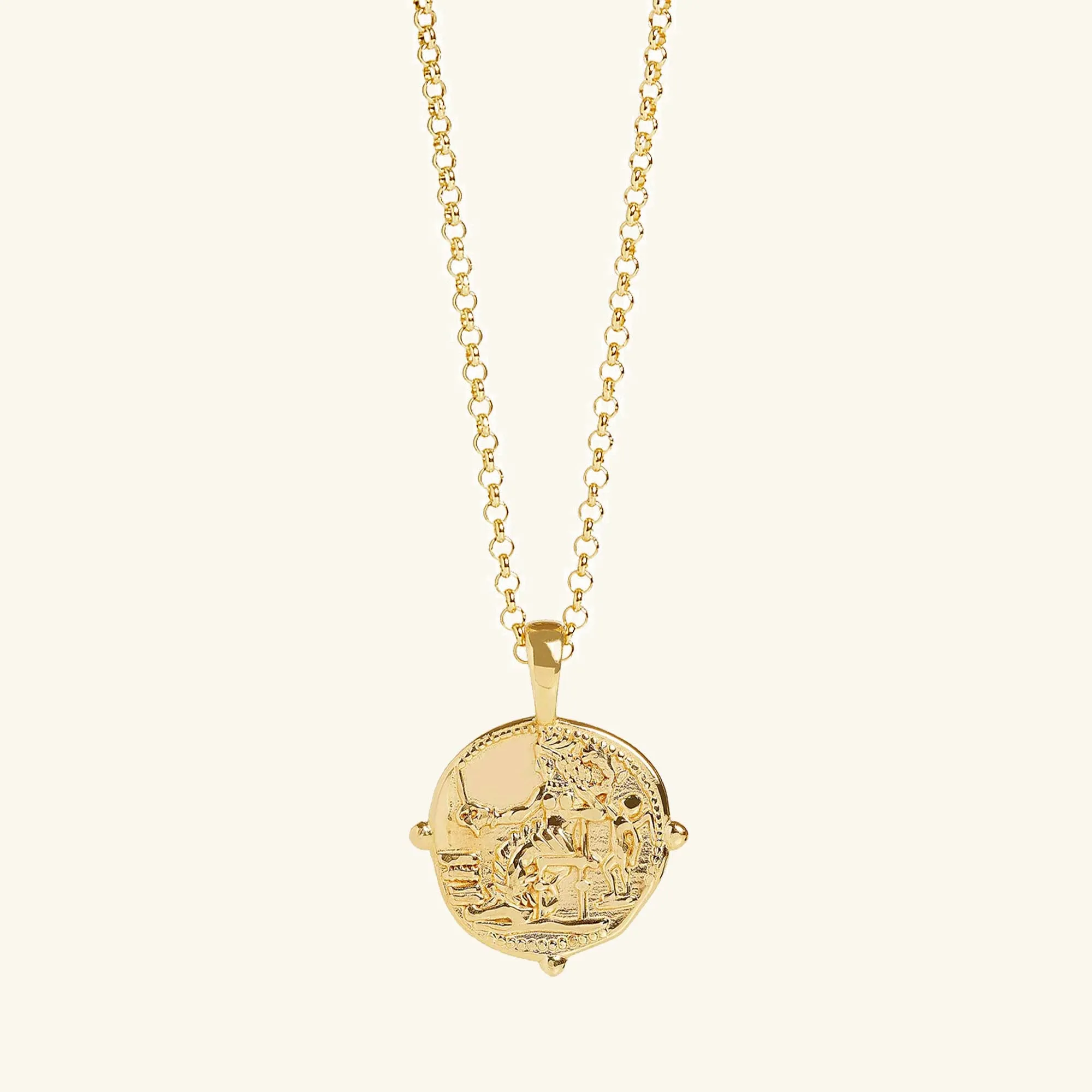 Aphrodite Coin Necklace Gold sold by Muru