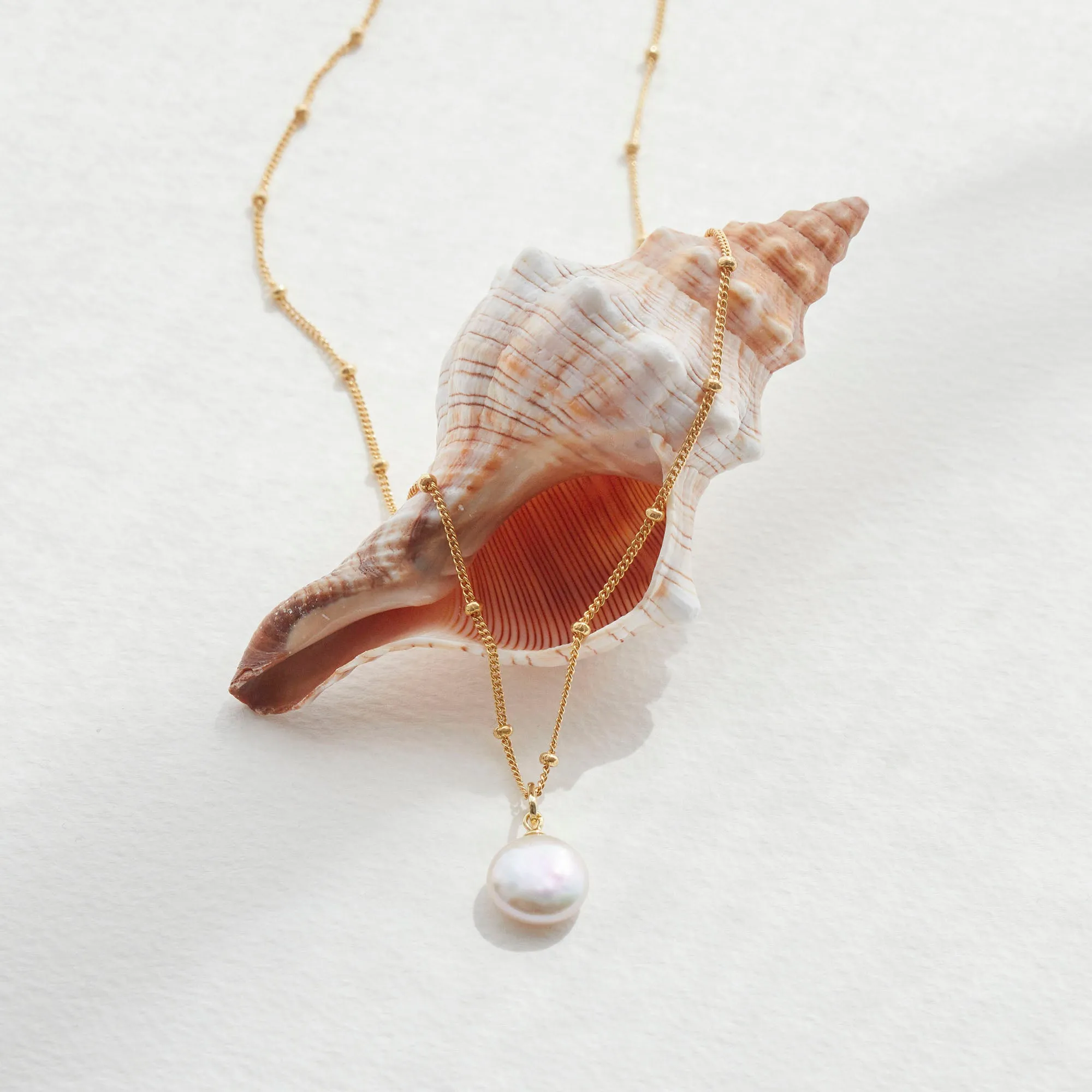 Round Pearl Necklace Silver sold by Muru product image thumbnail 2