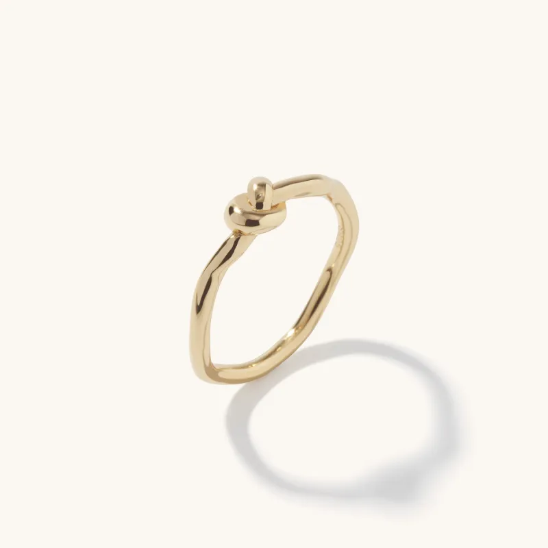 Eternity Knot Ring Gold sold by Muru