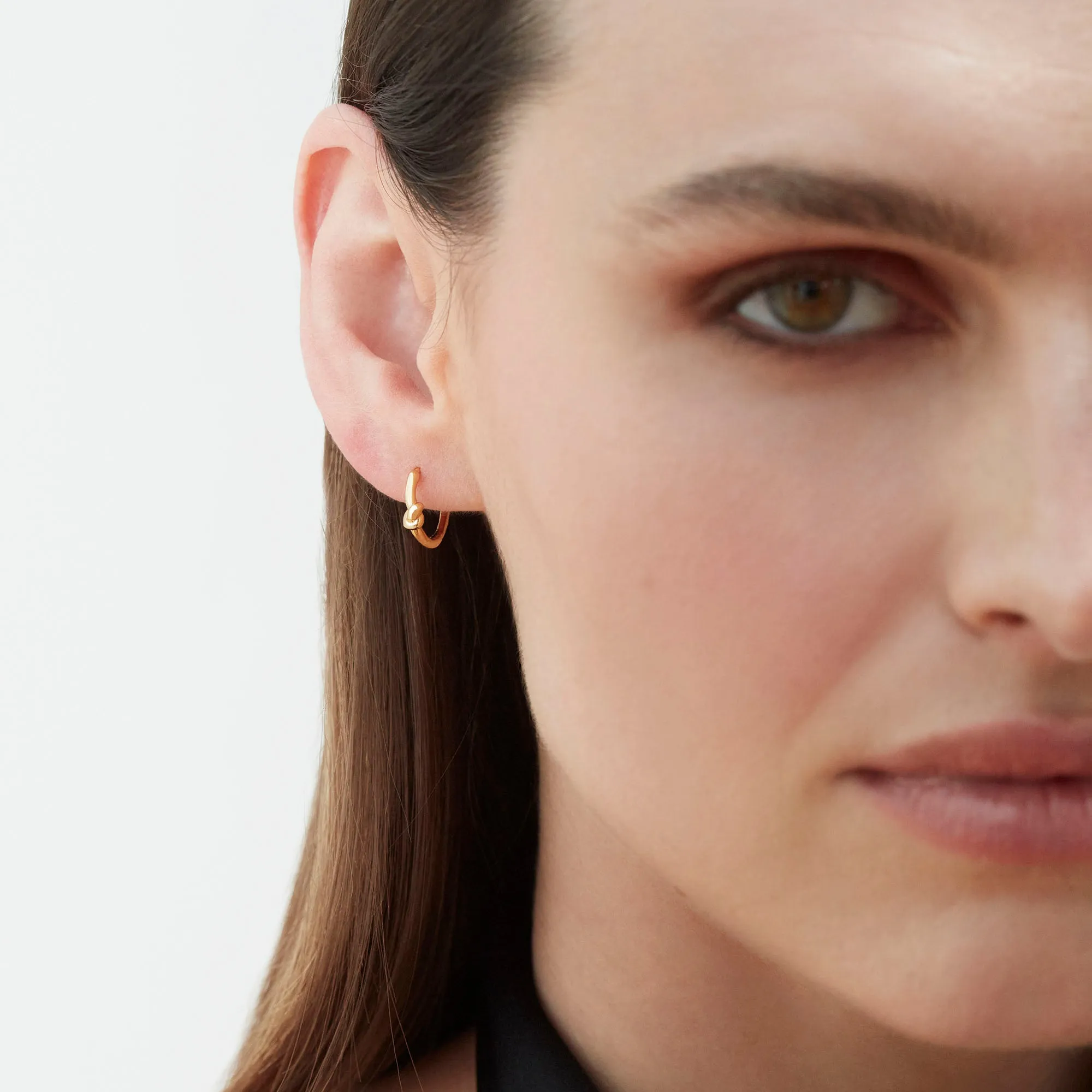 Eternity Knot Hoops Gold sold by Muru product image thumbnail 3