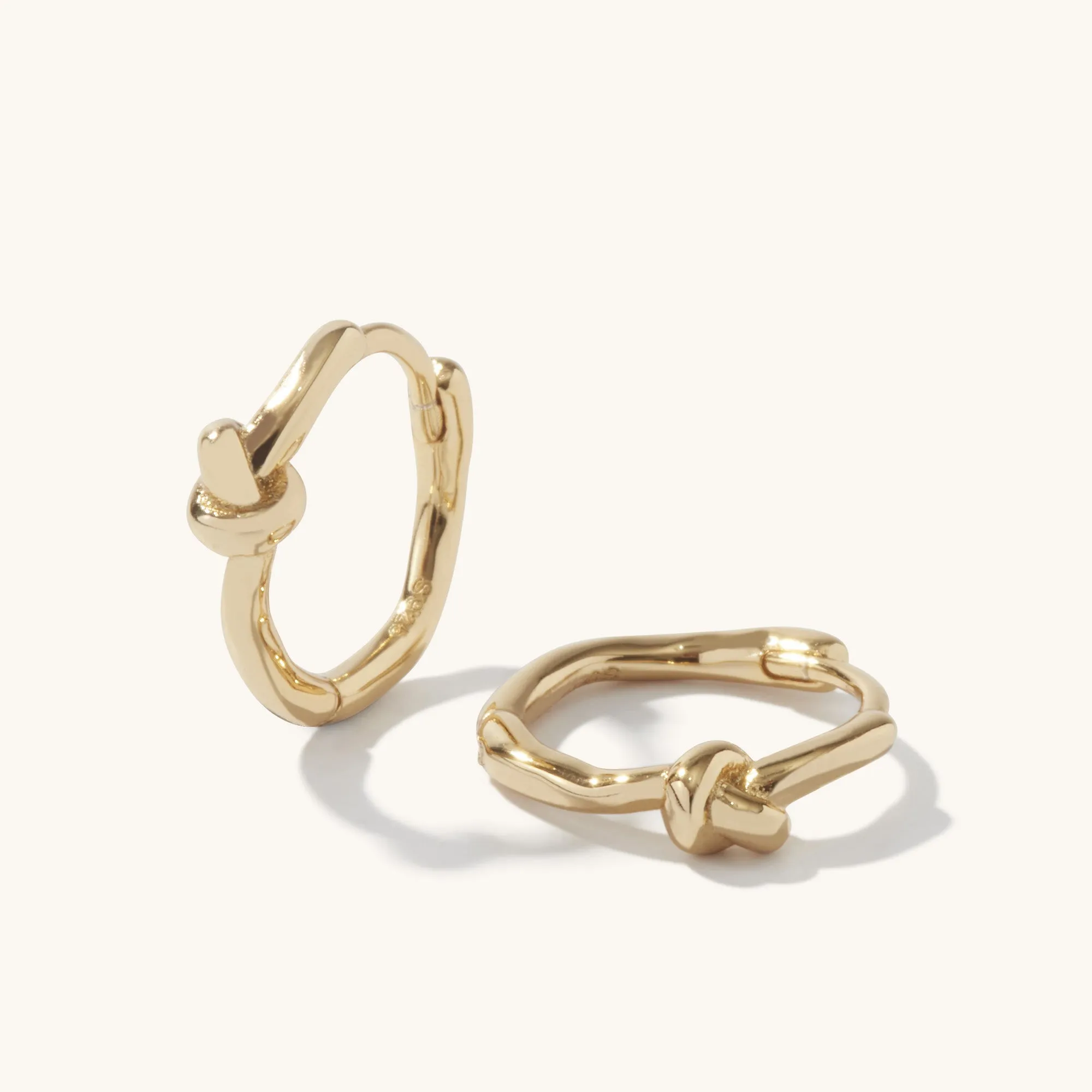 Eternity Knot Hoops Gold sold by Muru