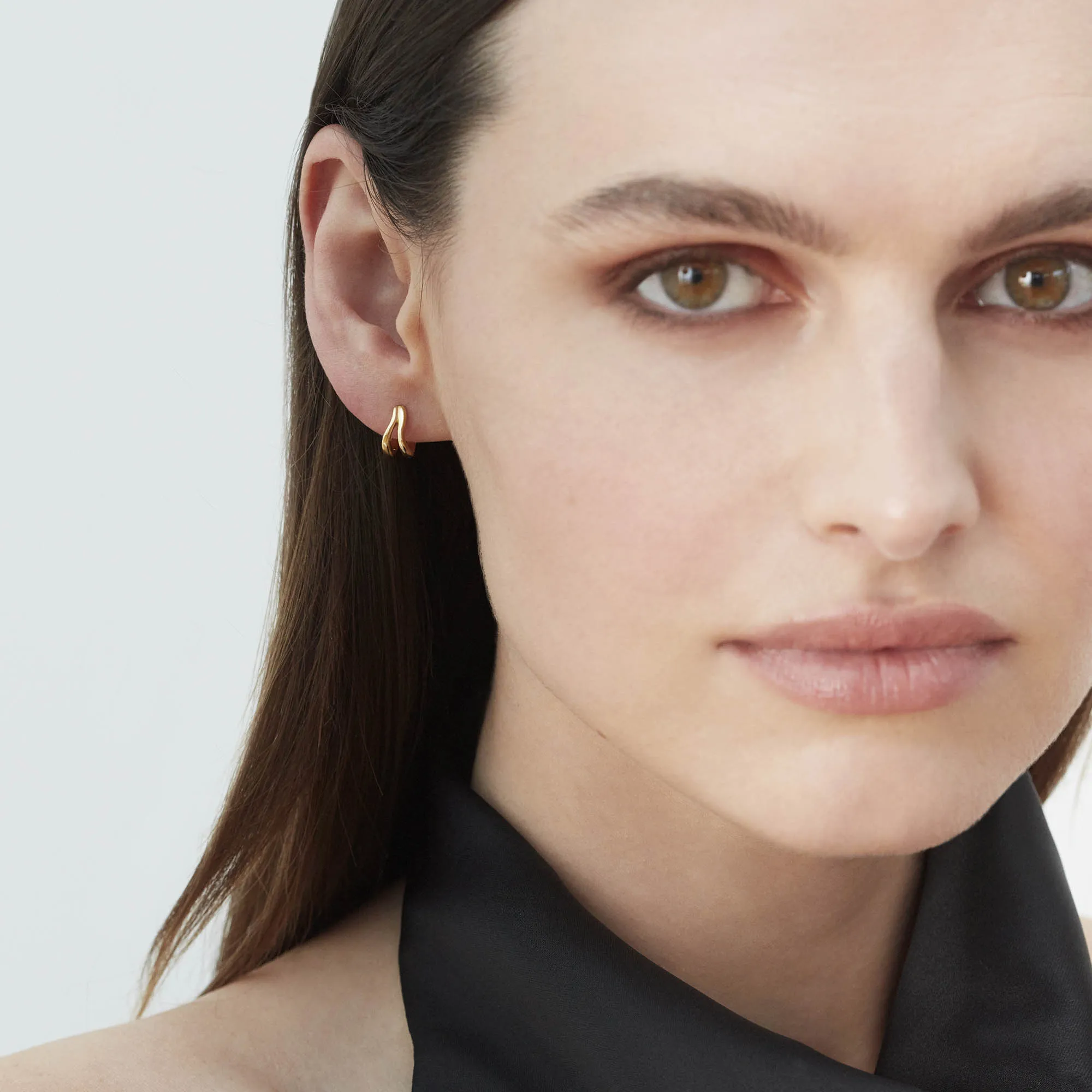 Wavy Hoops Gold sold by Muru product image thumbnail 2