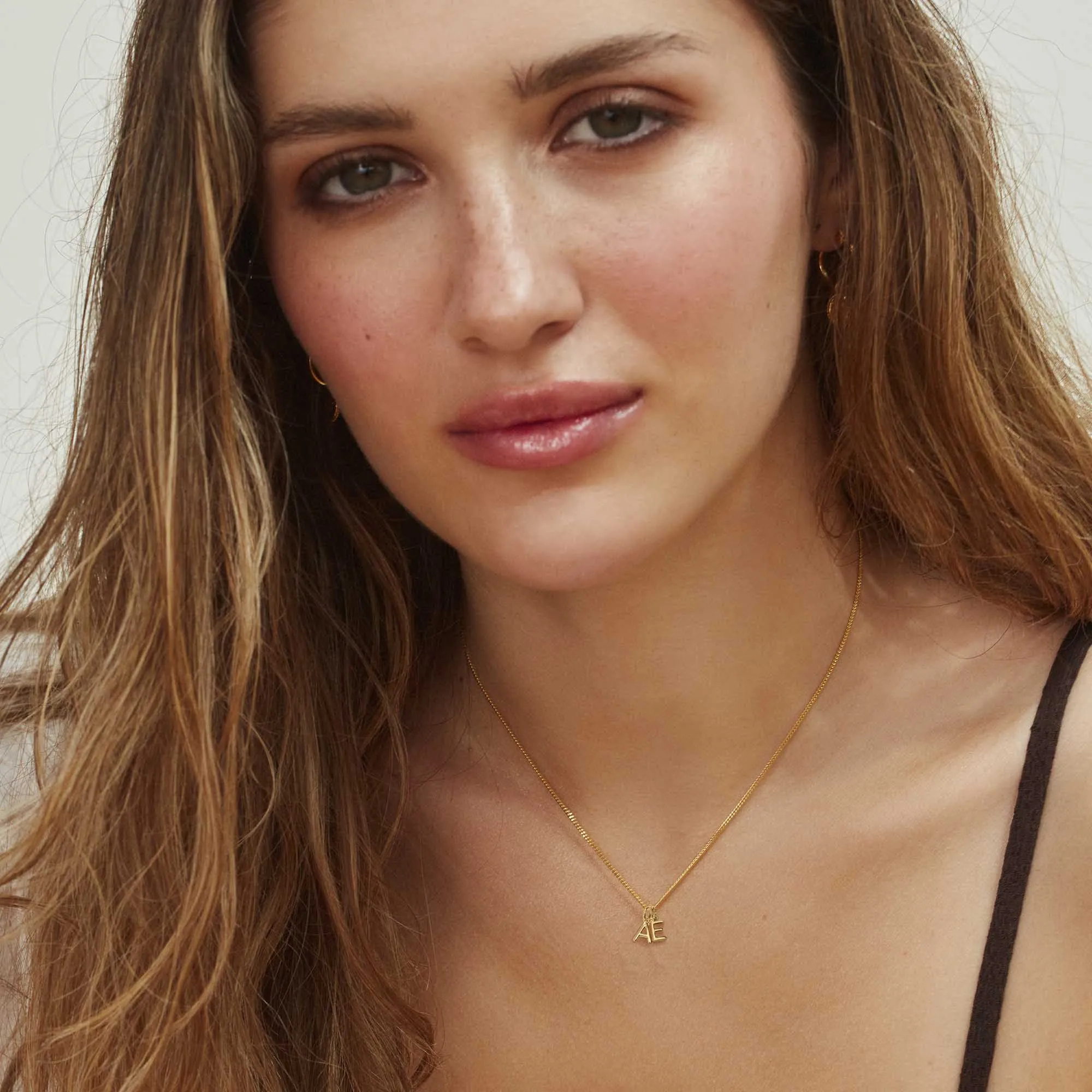 Mini Double Letter Necklace Silver sold by Muru product image thumbnail 3