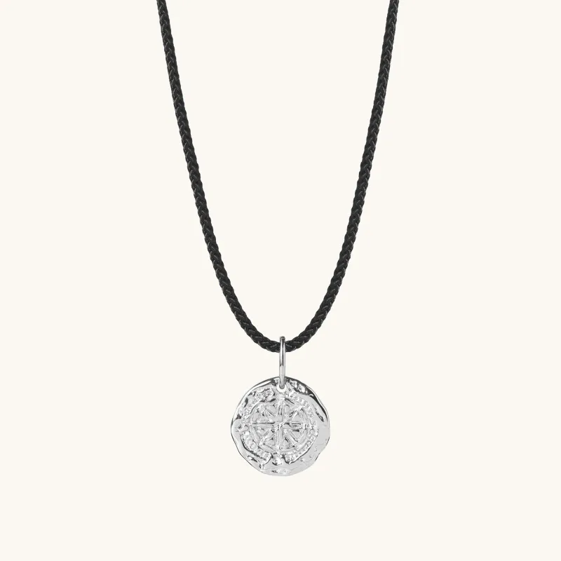 Guiding Star Cord Necklace Silver sold by Muru