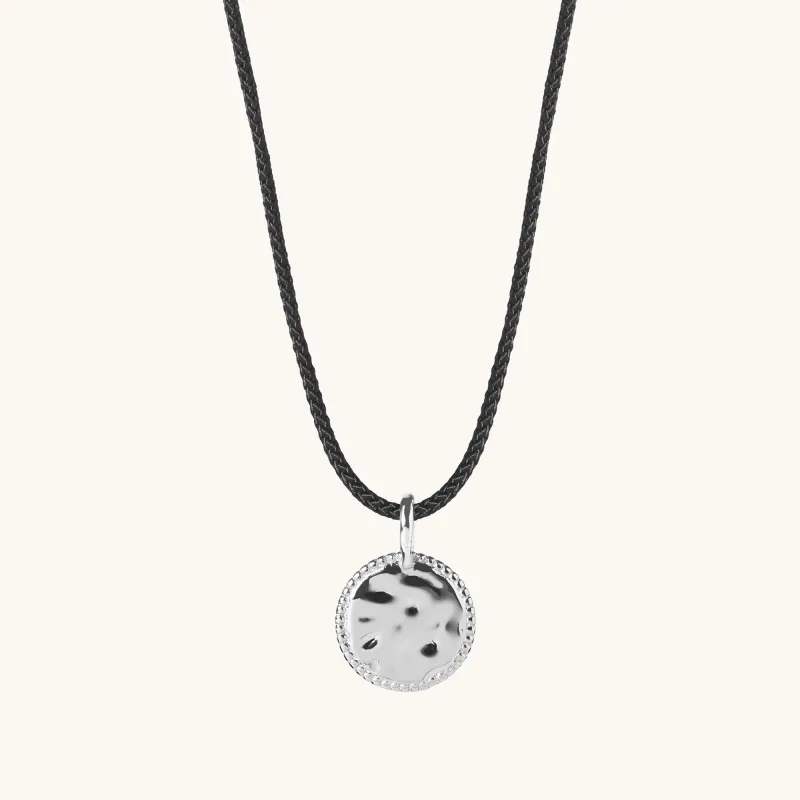 Mini Sun Cord Necklace Silver sold by Muru
