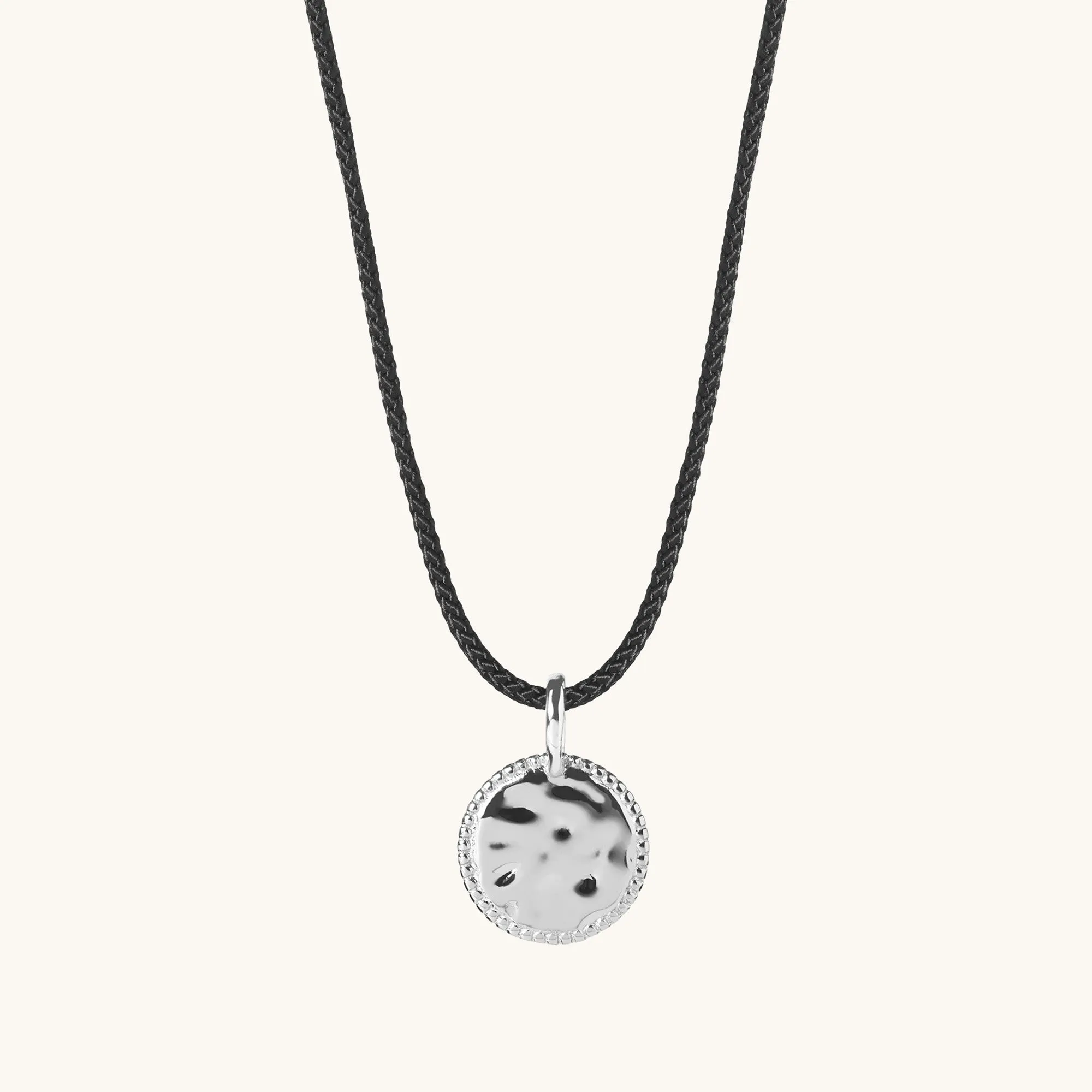 Mini Sun Cord Necklace Silver sold by Muru