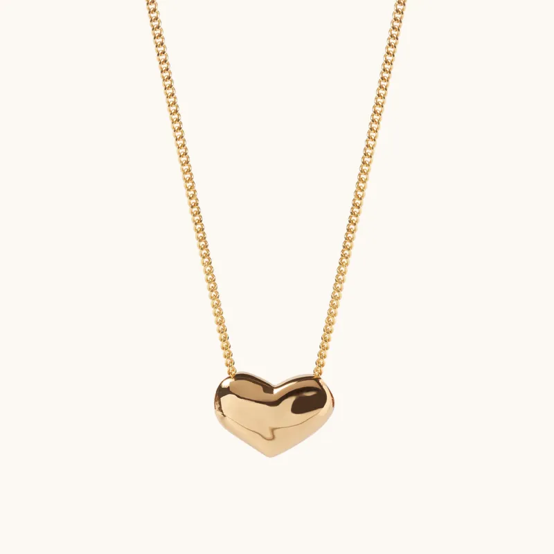 Gold Heart Necklace sold by Muru