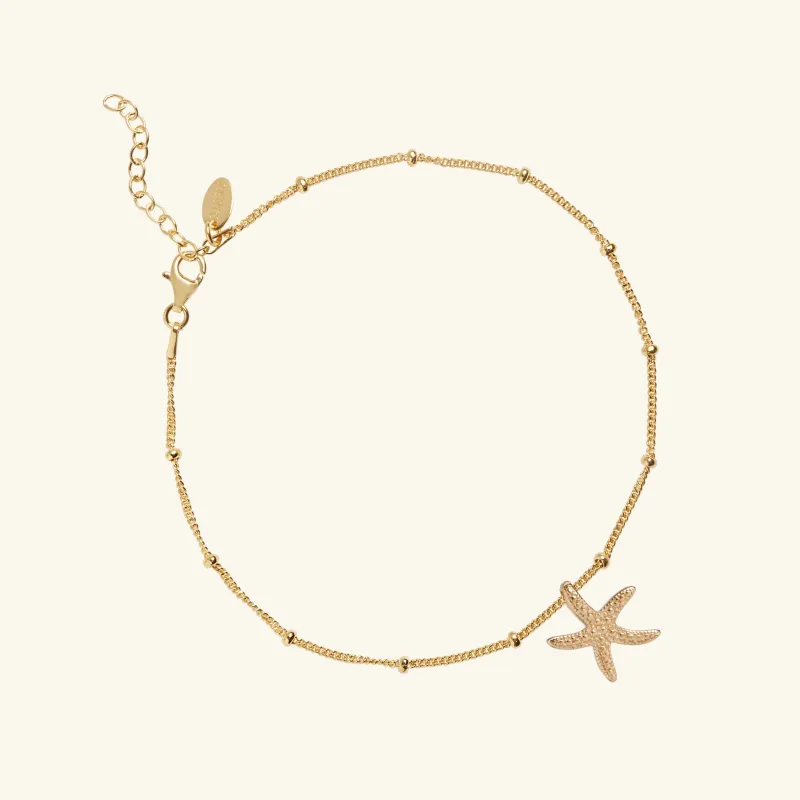 Starfish Anklet Gold sold by Muru