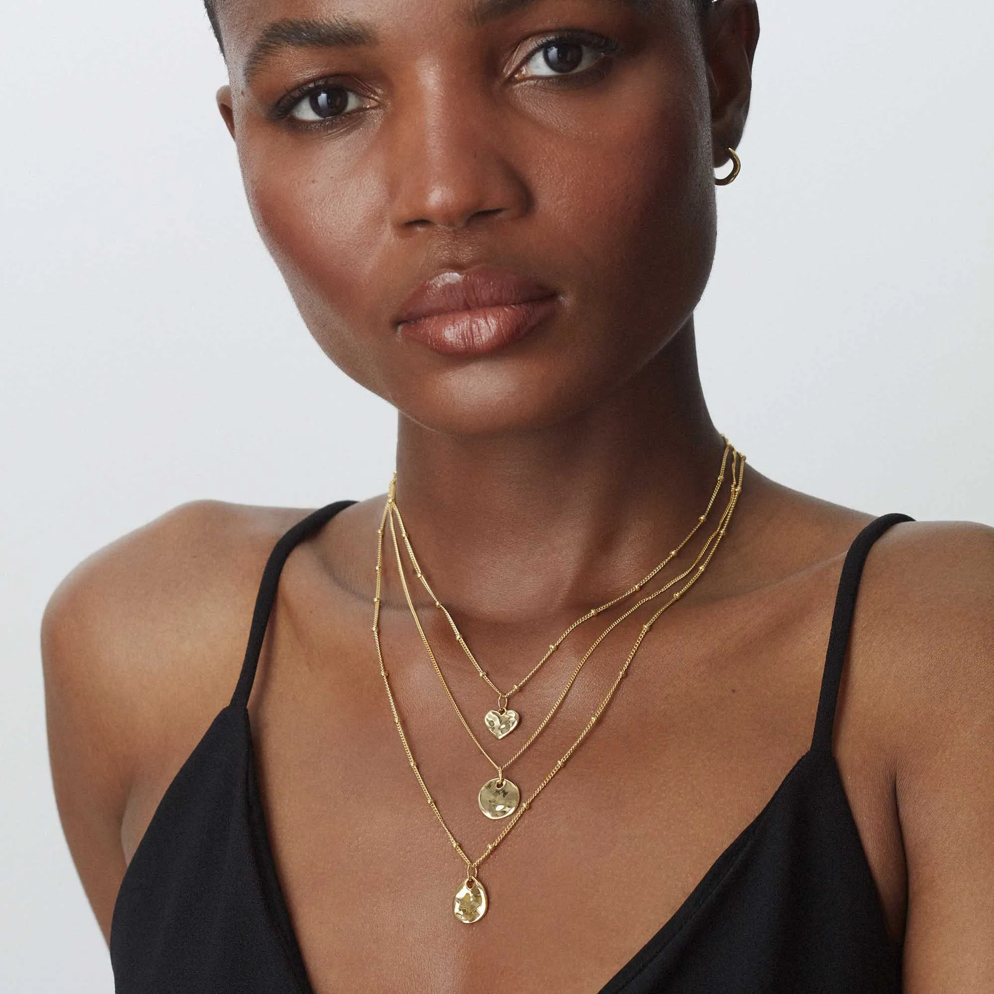 Ripple Tear Drop Necklace Silver sold by Muru product image thumbnail 5