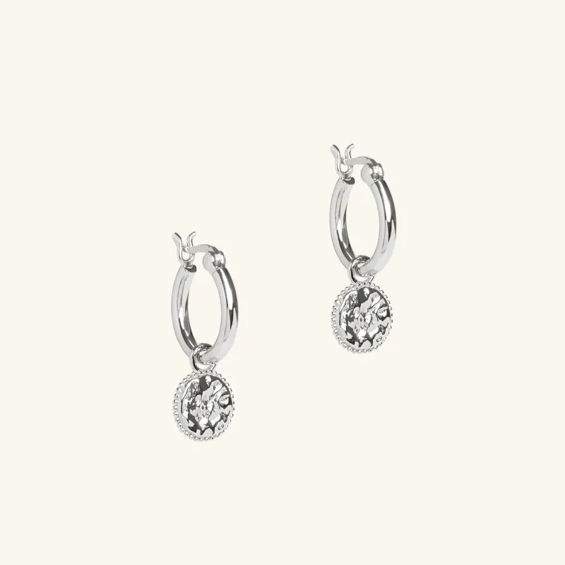 Sun Hoops Silver sold by Muru