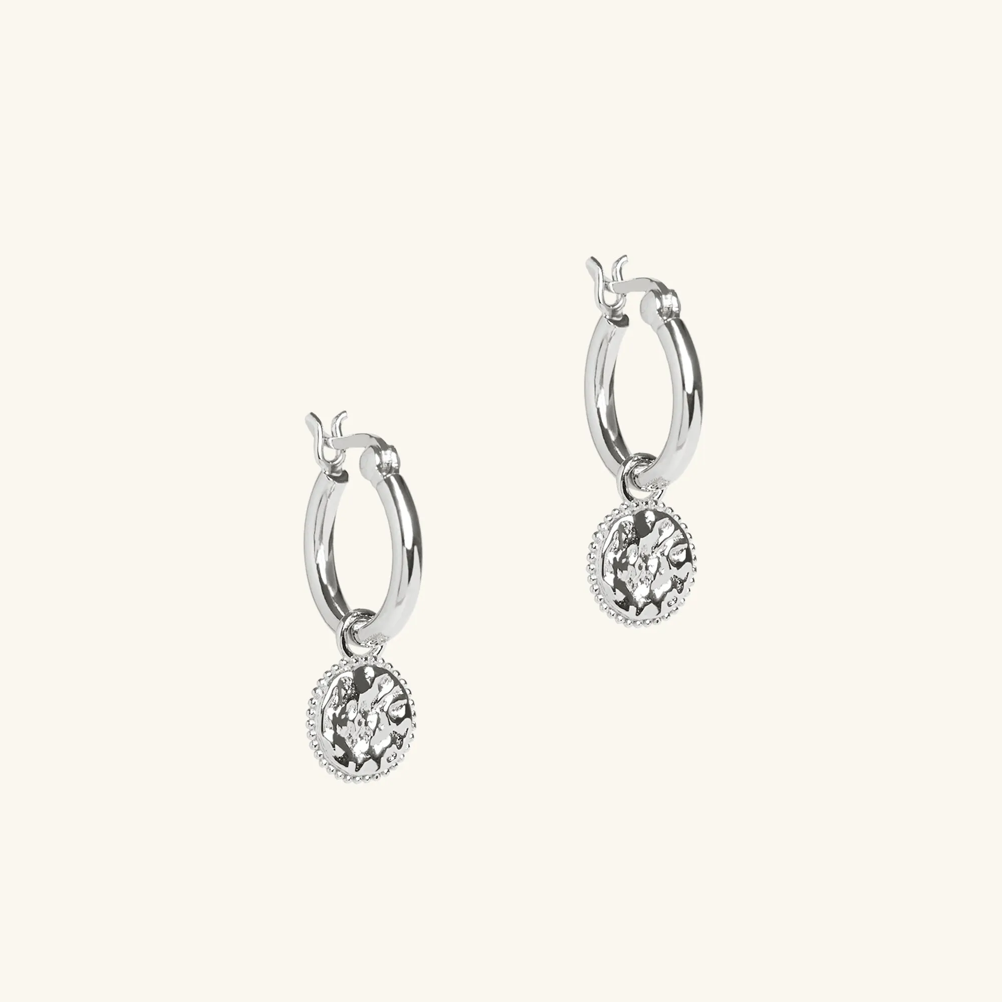 Sun Hoops Silver sold by Muru