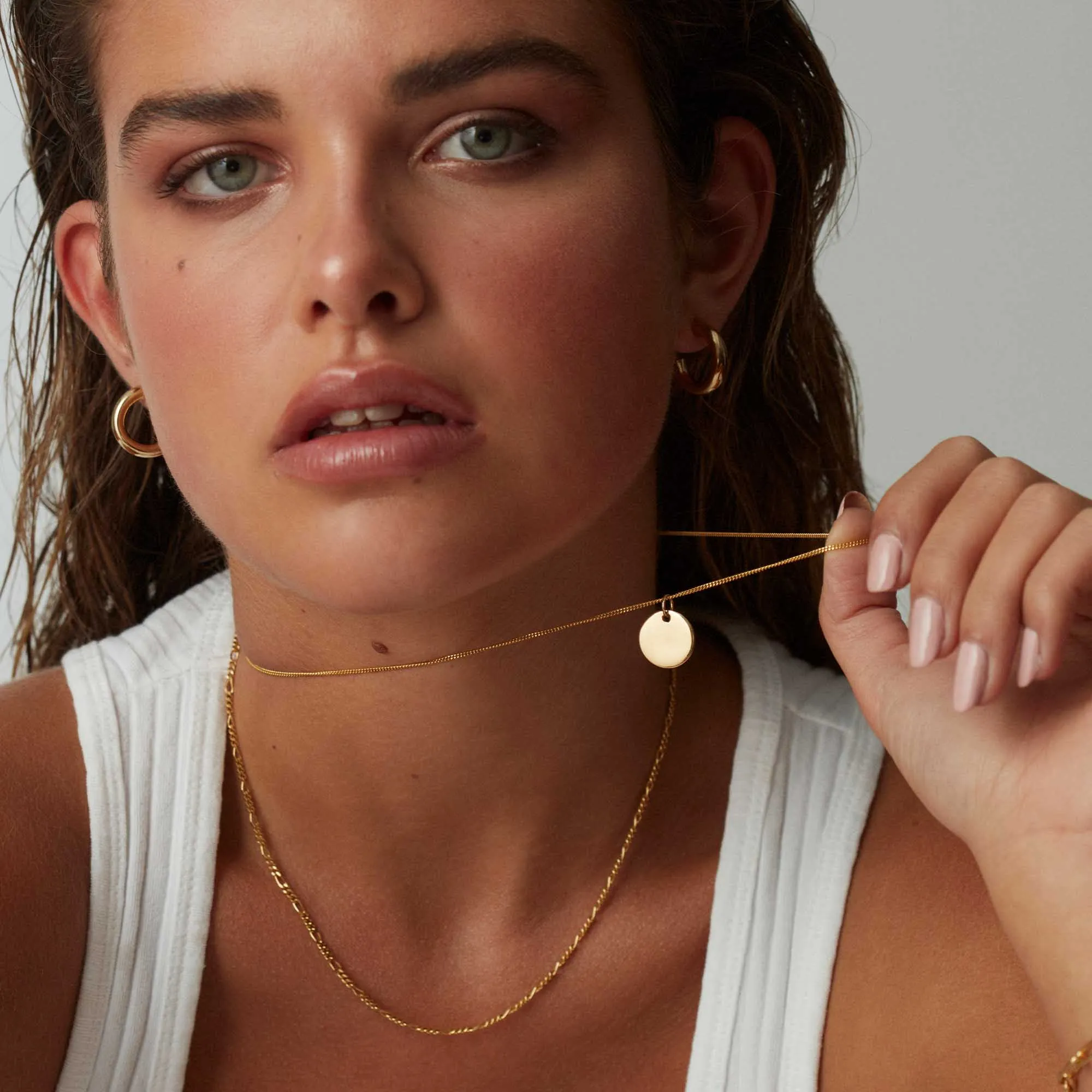 Engraveable Round Necklace Silver sold by Muru product image thumbnail 3