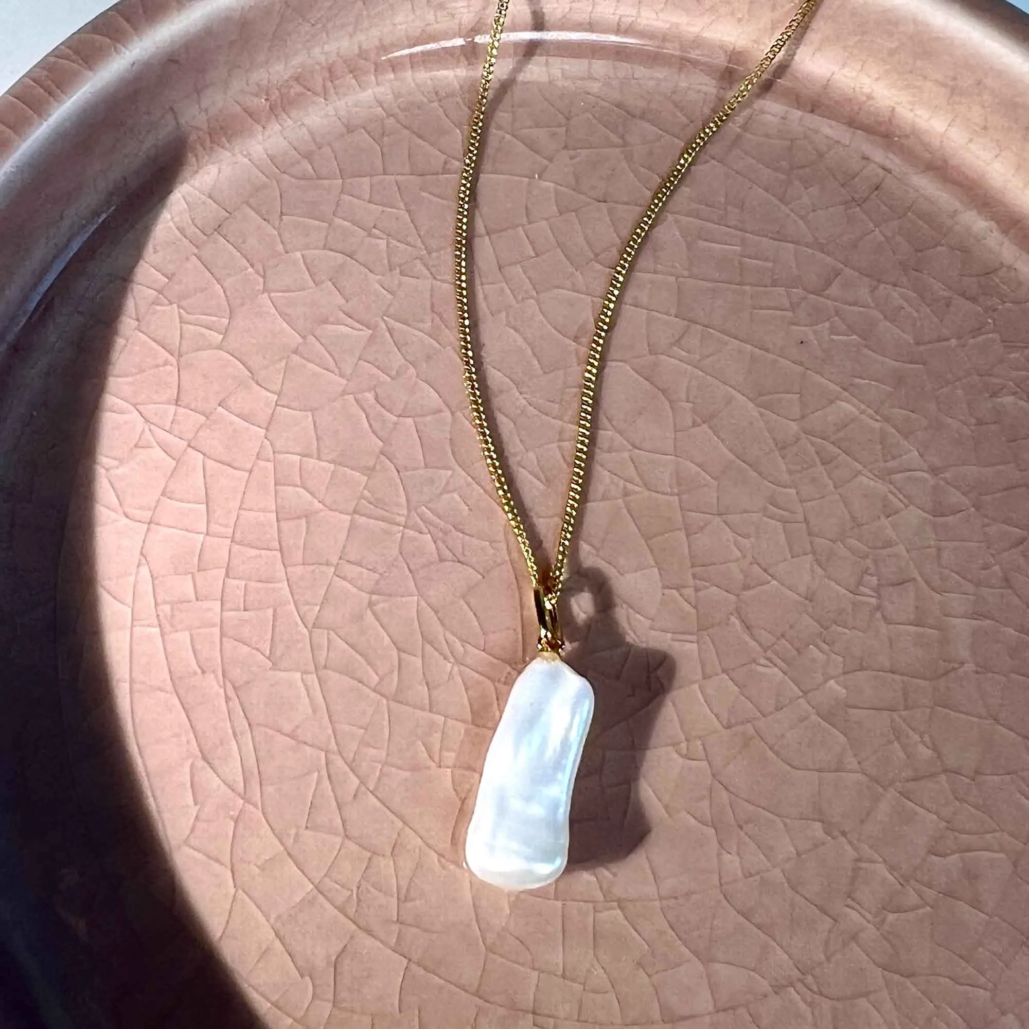 Long Pearl Pendant Gold sold by Muru product image thumbnail 5