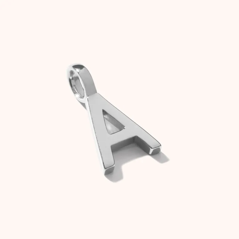 Letter Pendant Silver sold by Muru